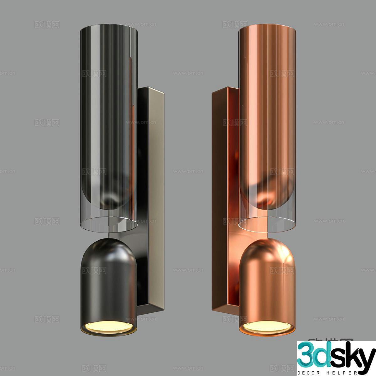 Light luxury wall lamp 3D model