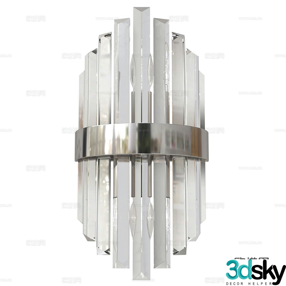 Glass wall light 3d model