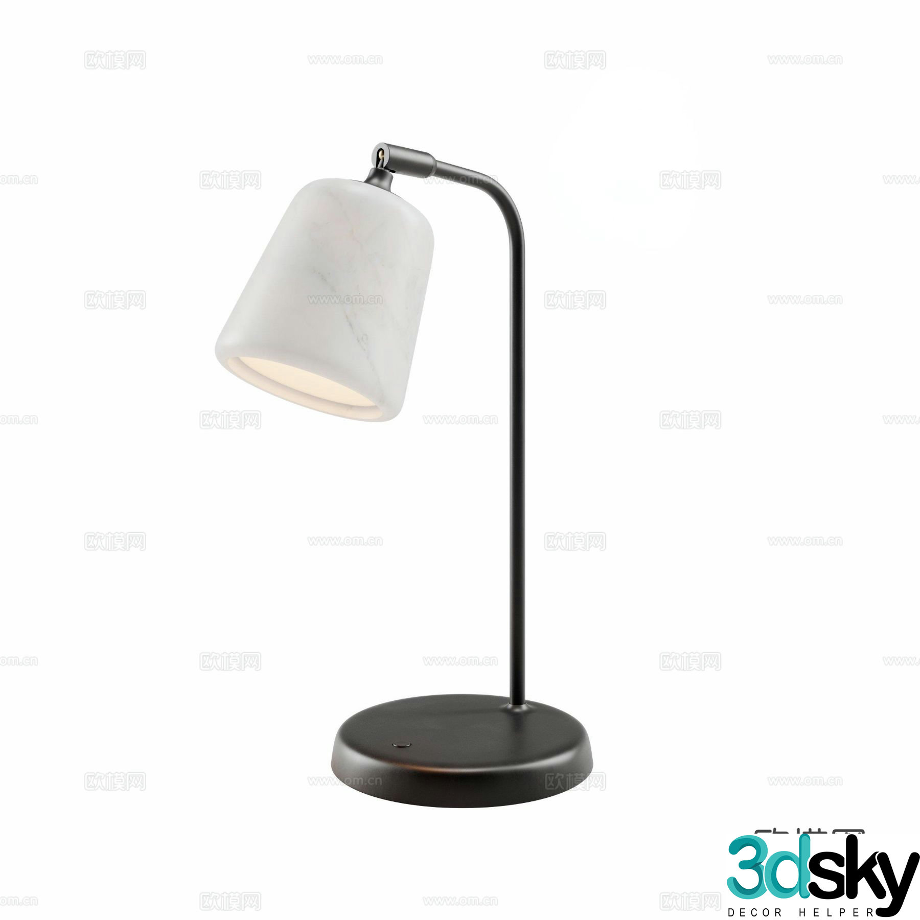 NEW WORK marble table lamp 3d model