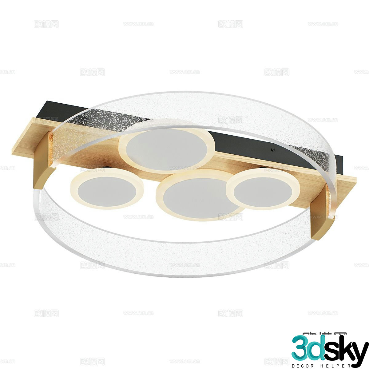 Light luxury ceiling lamp 3D model
