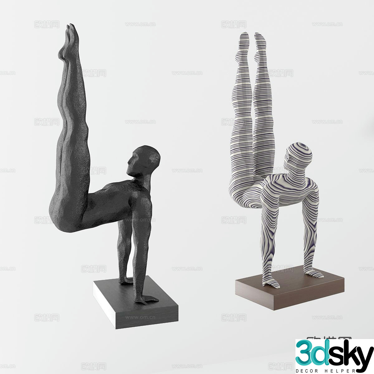 Abstract sculpture figure sculpture 3d model