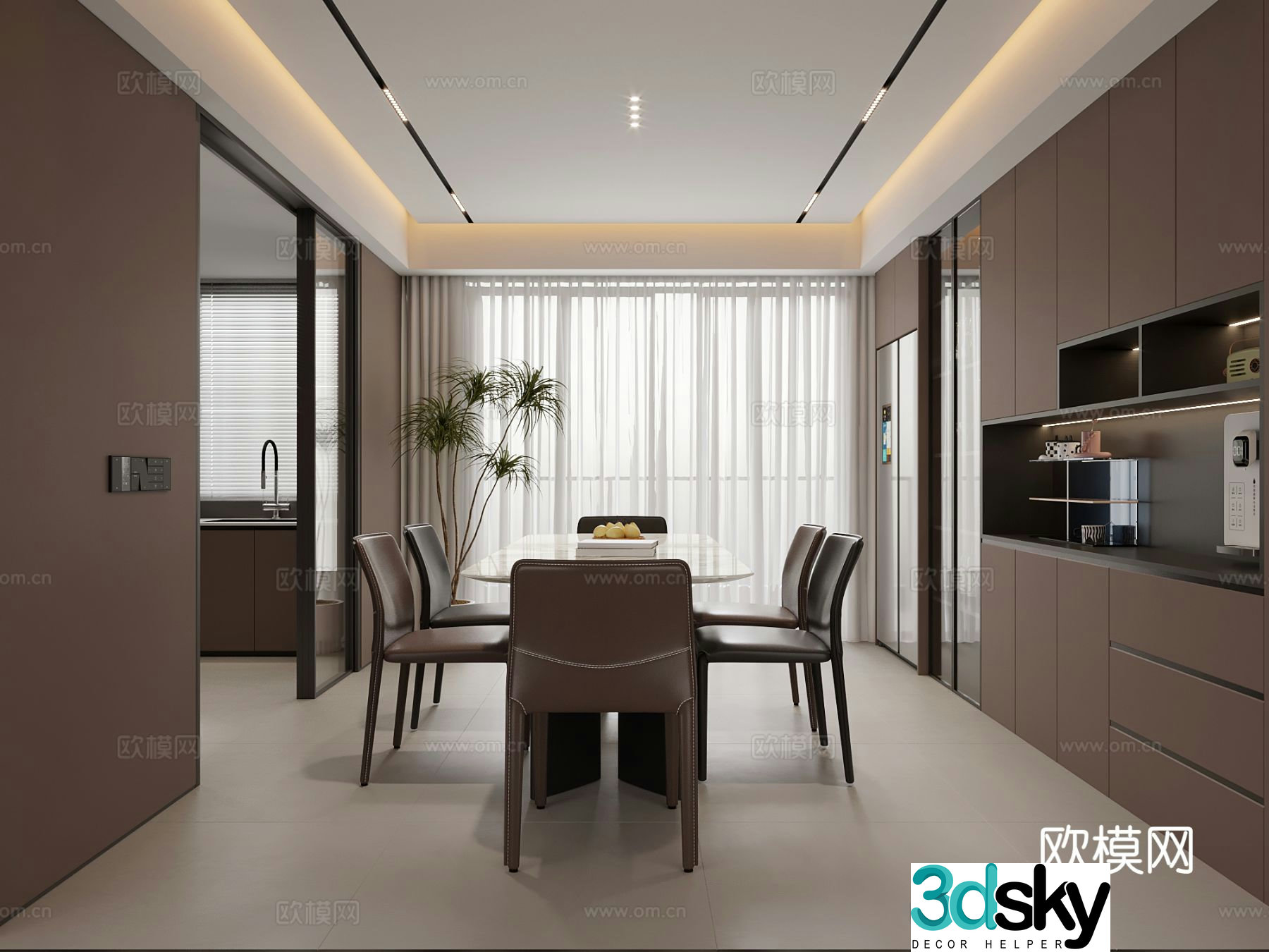 Italian restaurant 3d model