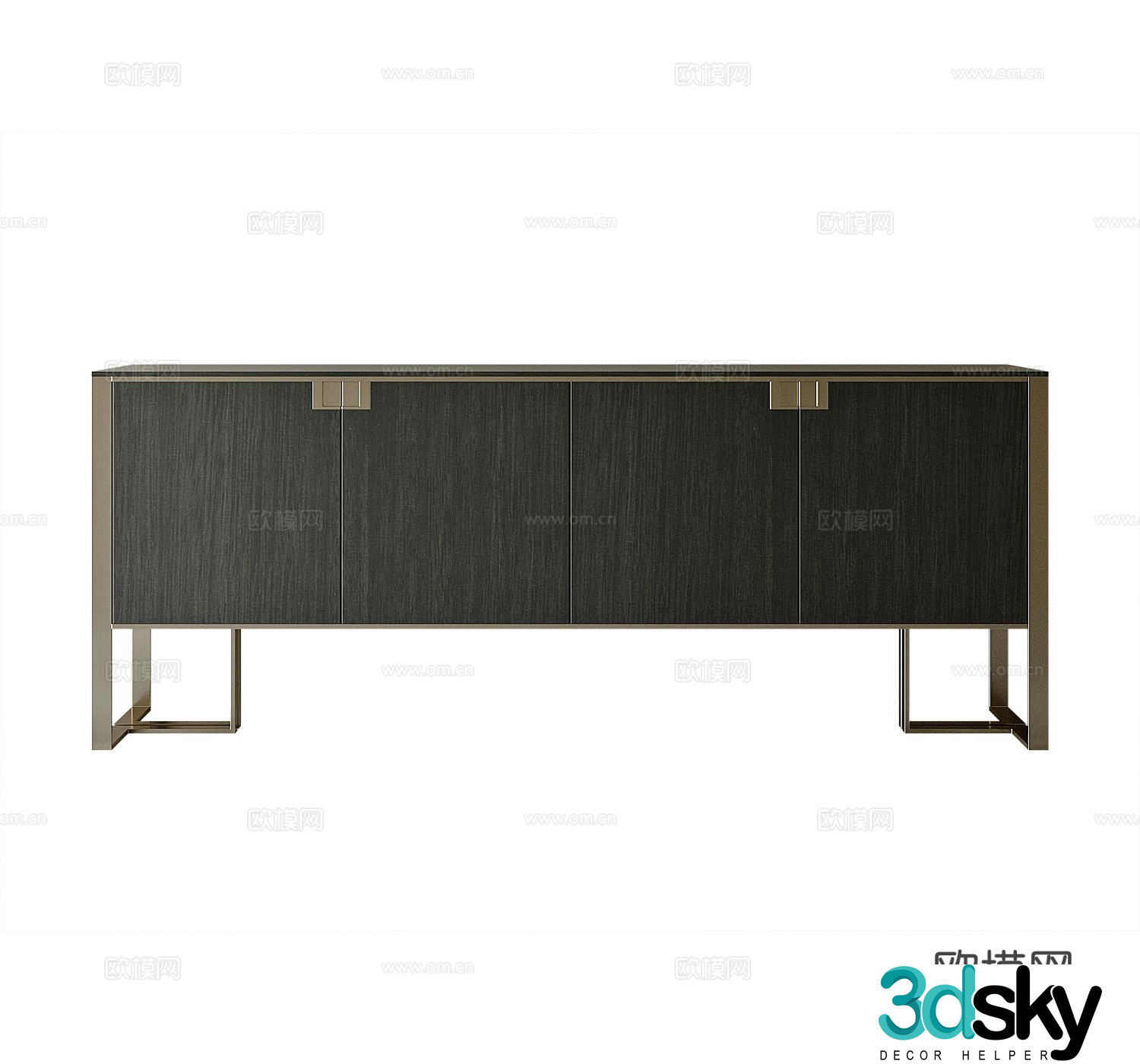Modern entryway cabinet 3d model