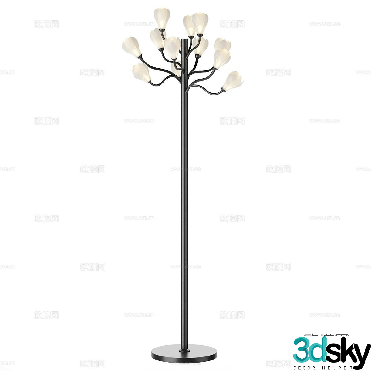 Modern floor lamp 3d model