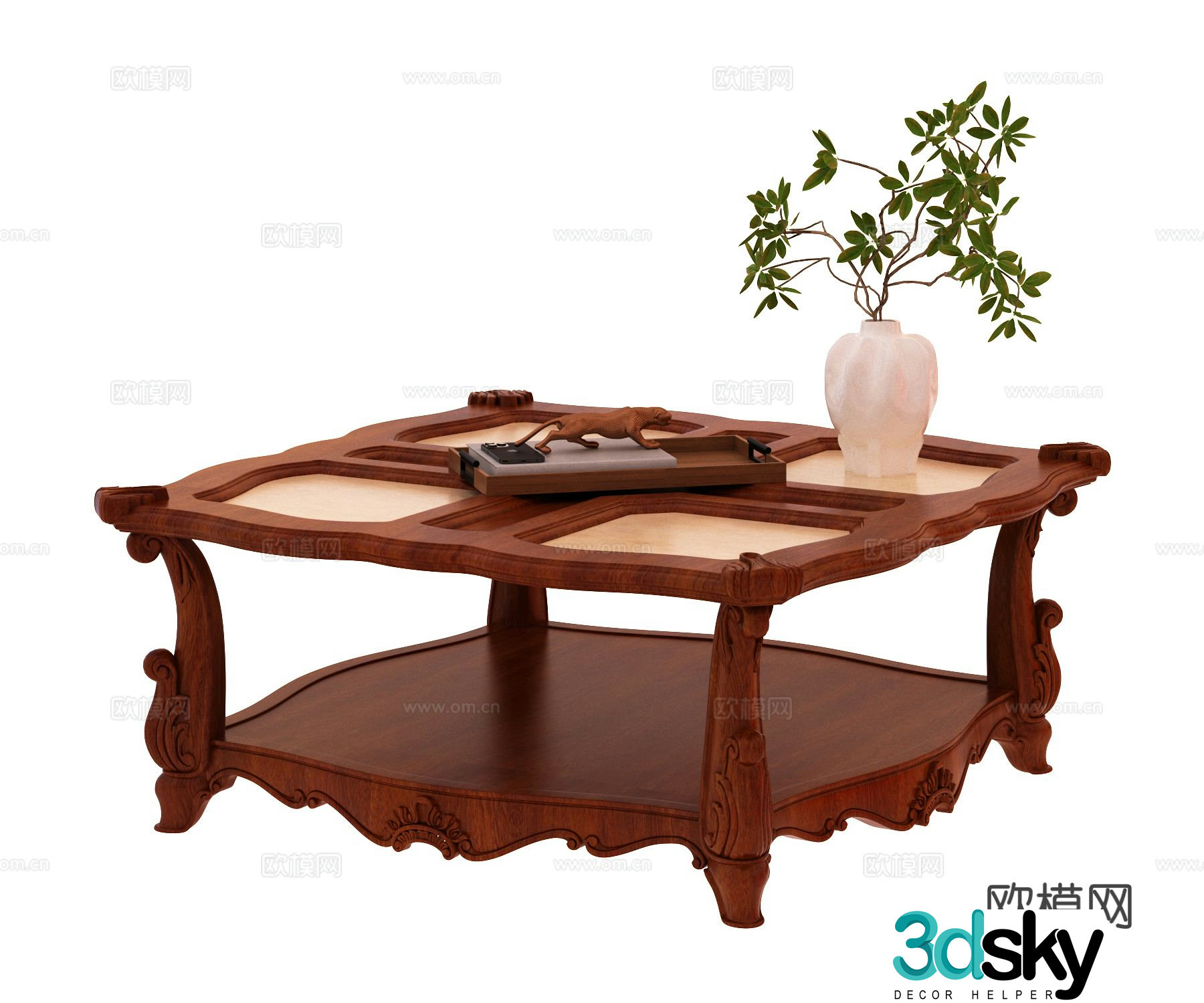 American coffee table 3d model