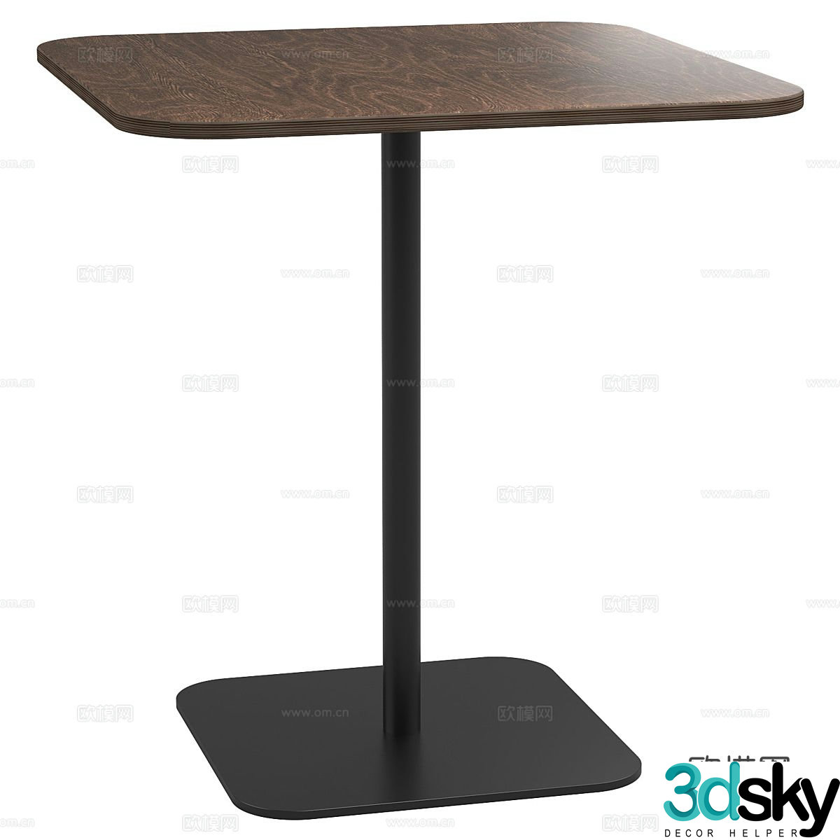 Nordic corner table side table table table 3d model