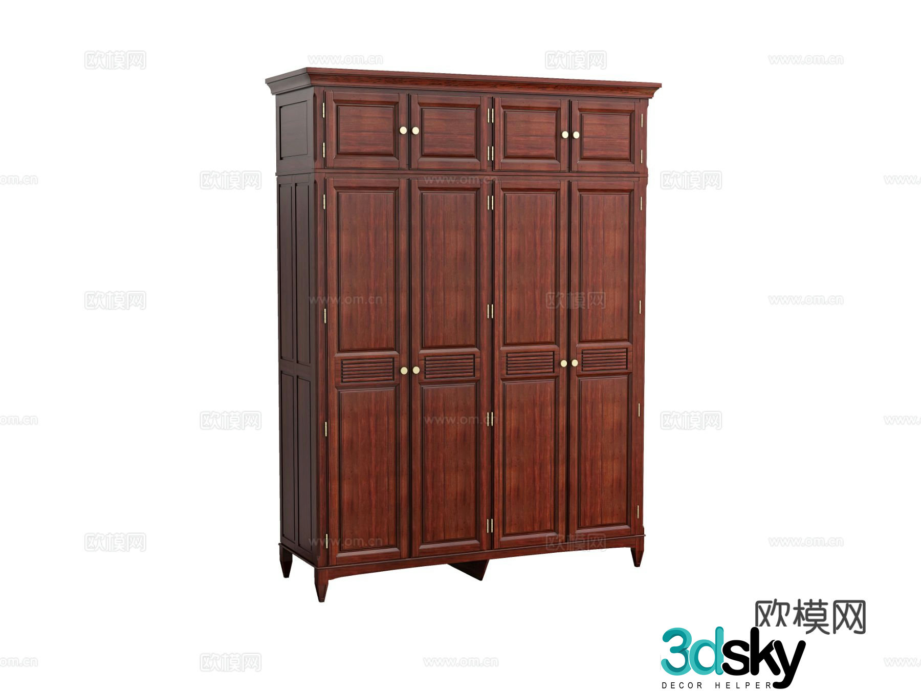 European style wardrobe 3d model