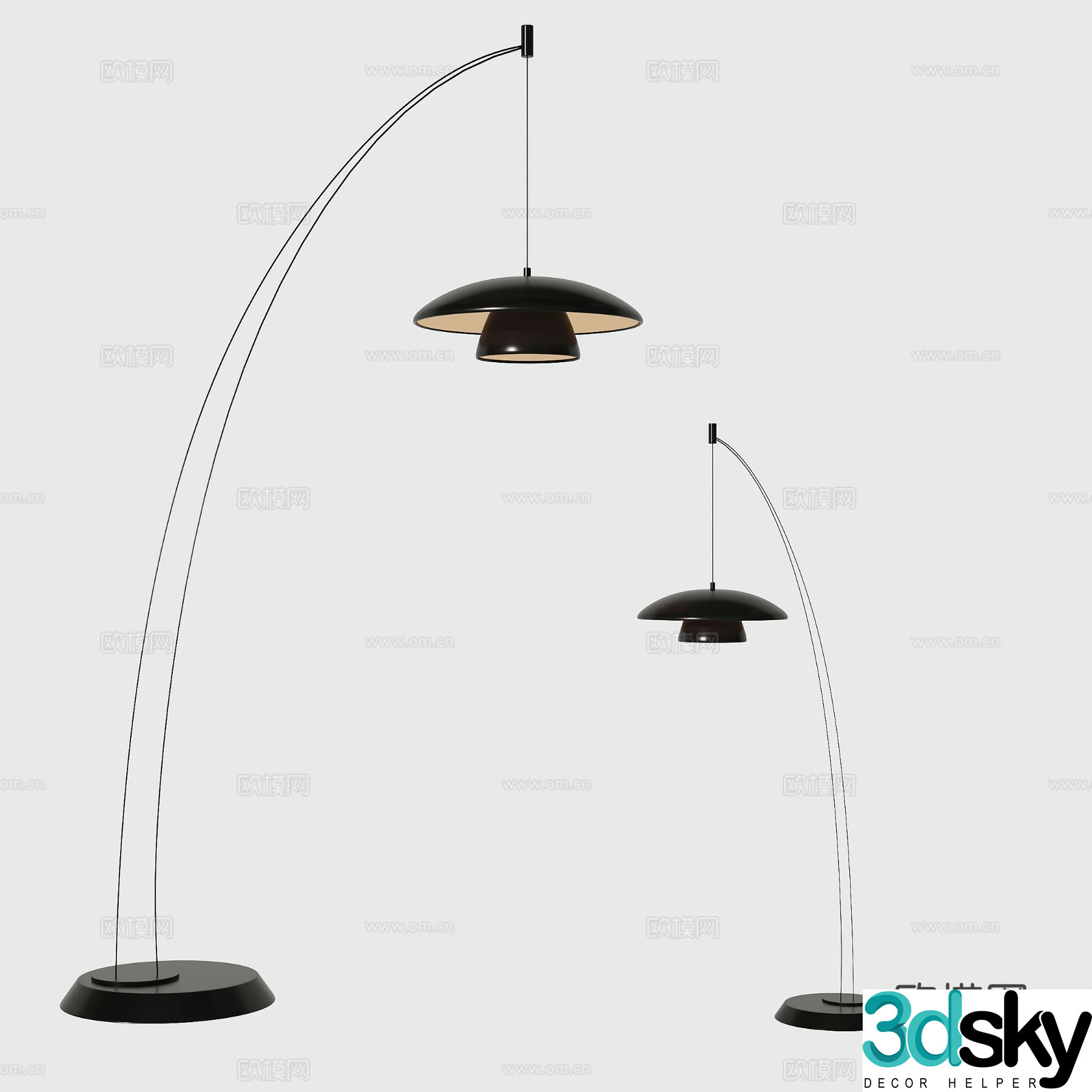 Modern floor lamp 3d model