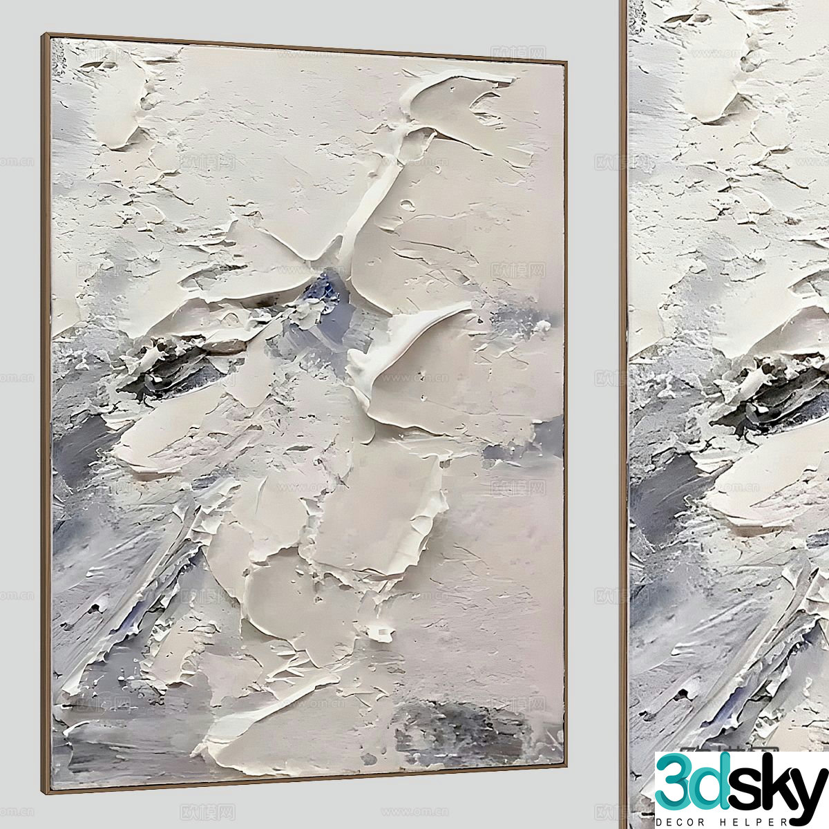 Art hanging painting texture painting decorative painting 3d model
