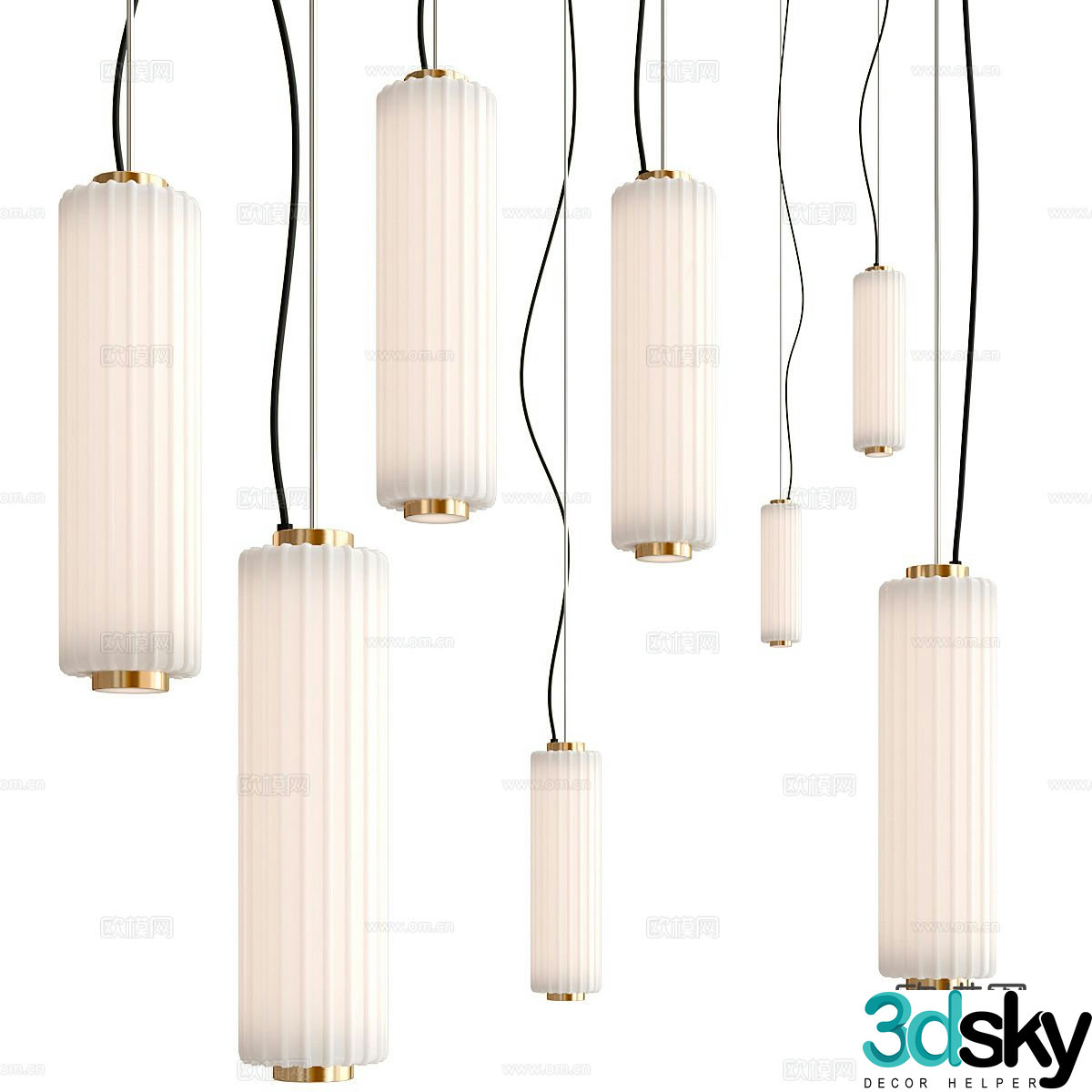 Creative chandelier 3d model