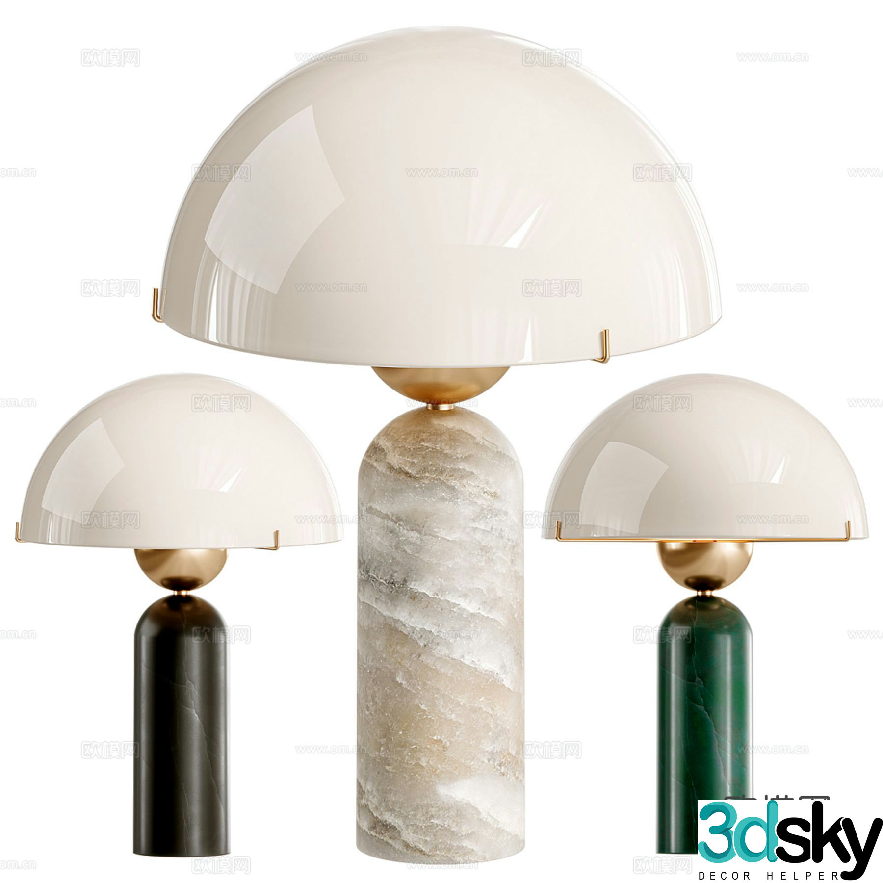Modern desk lamp 3d model