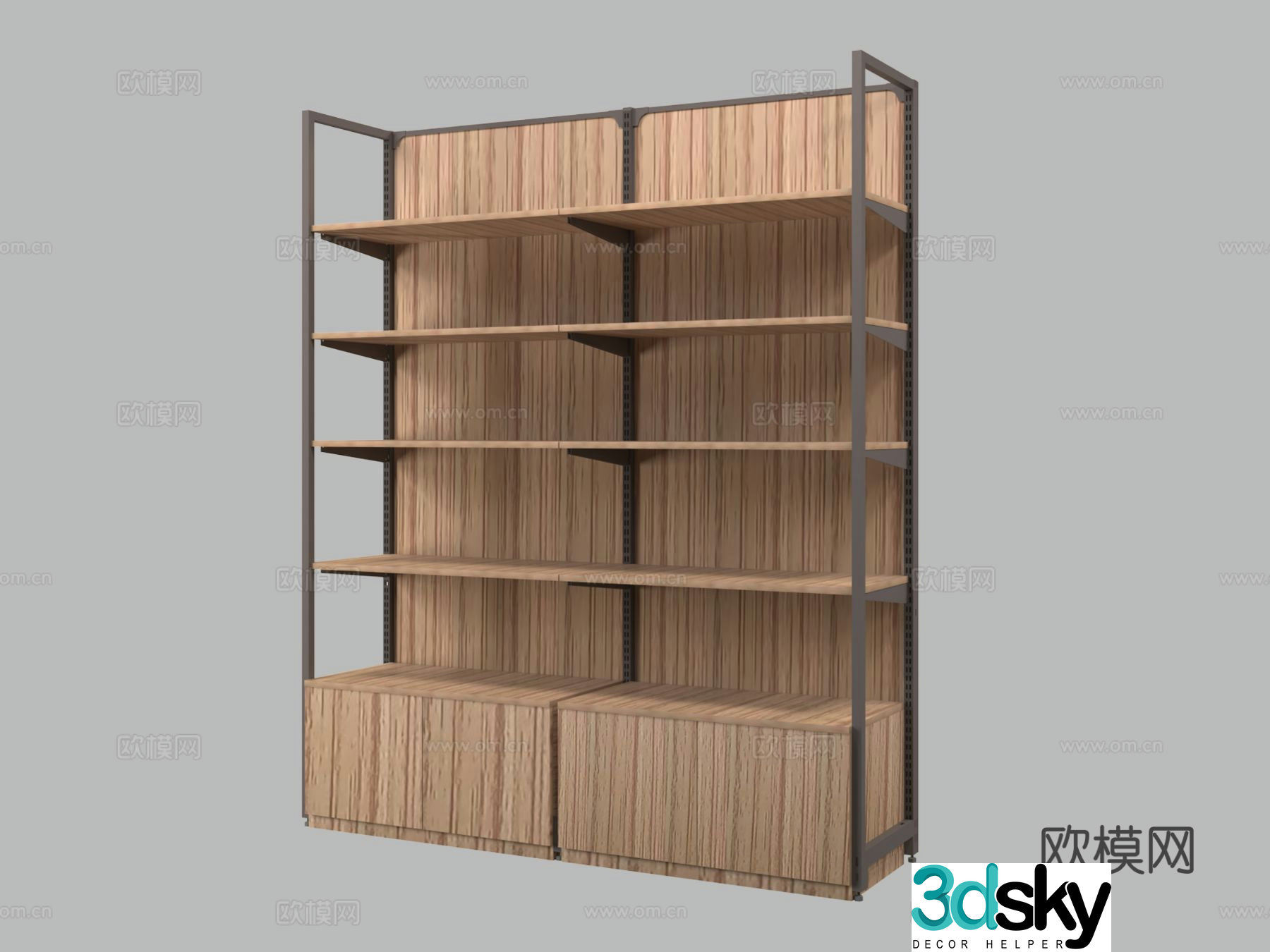 Showcase shelf 3d model