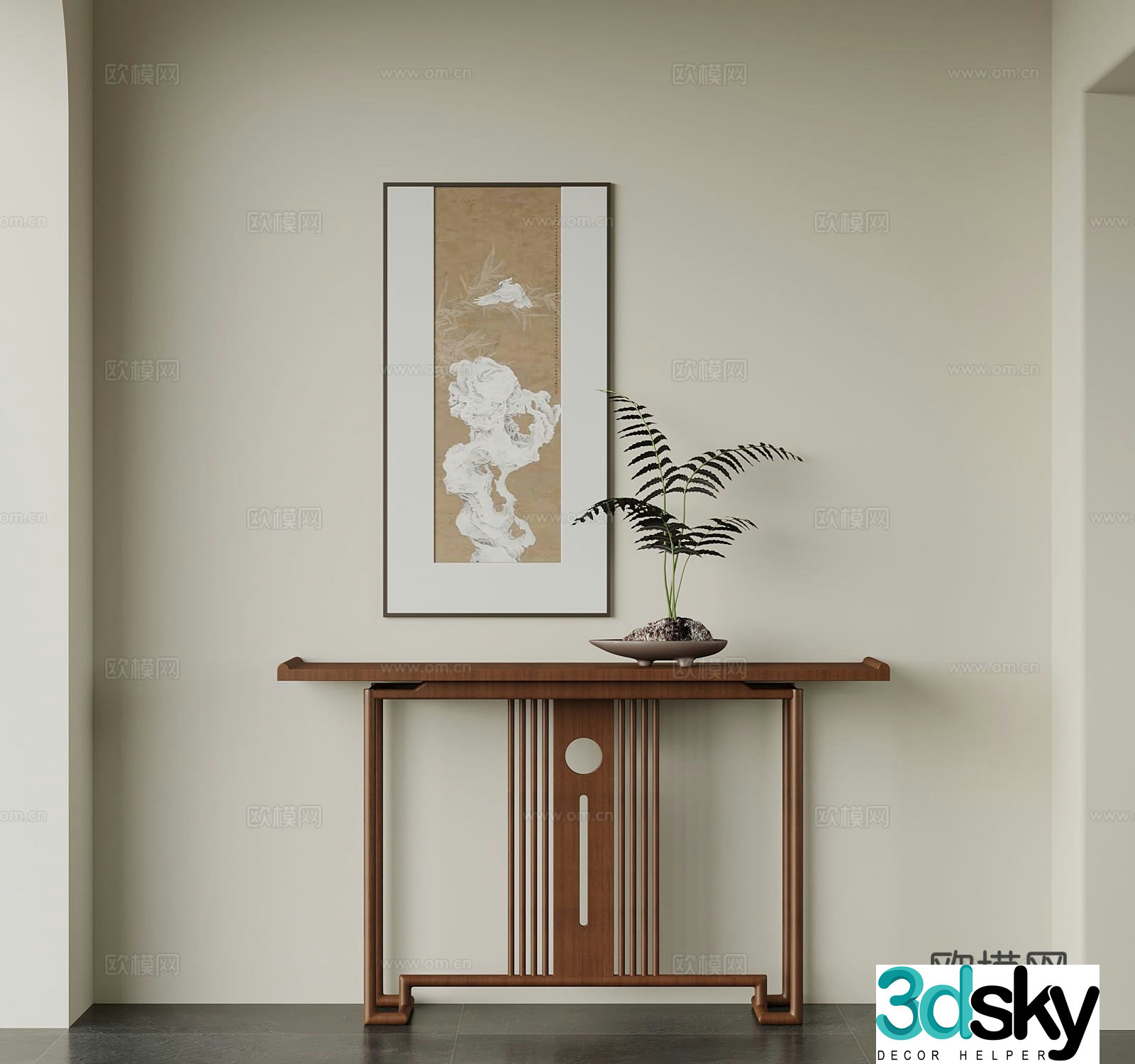 New Chinese-style Duanjingdai 3D model