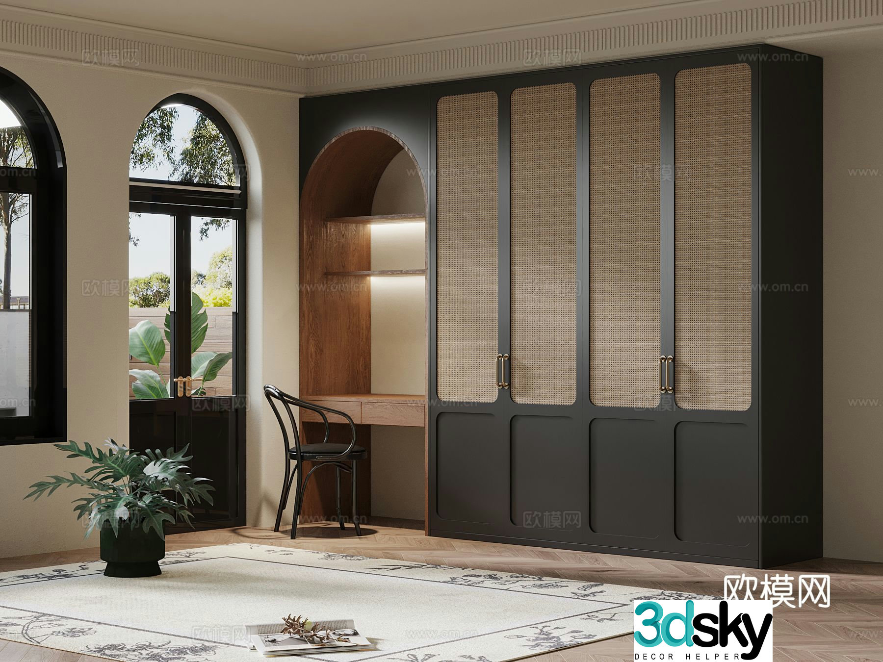 wabi-sabi wardrobe 3d model
