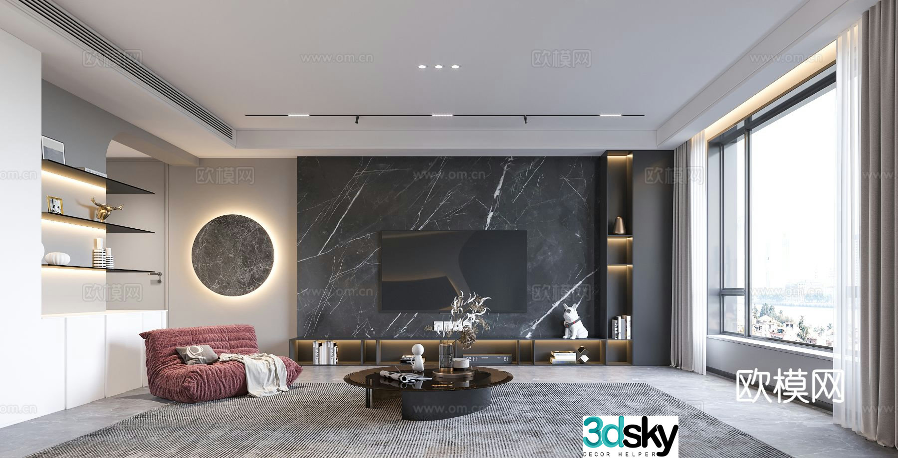 3D model of high-end Huike restaurant