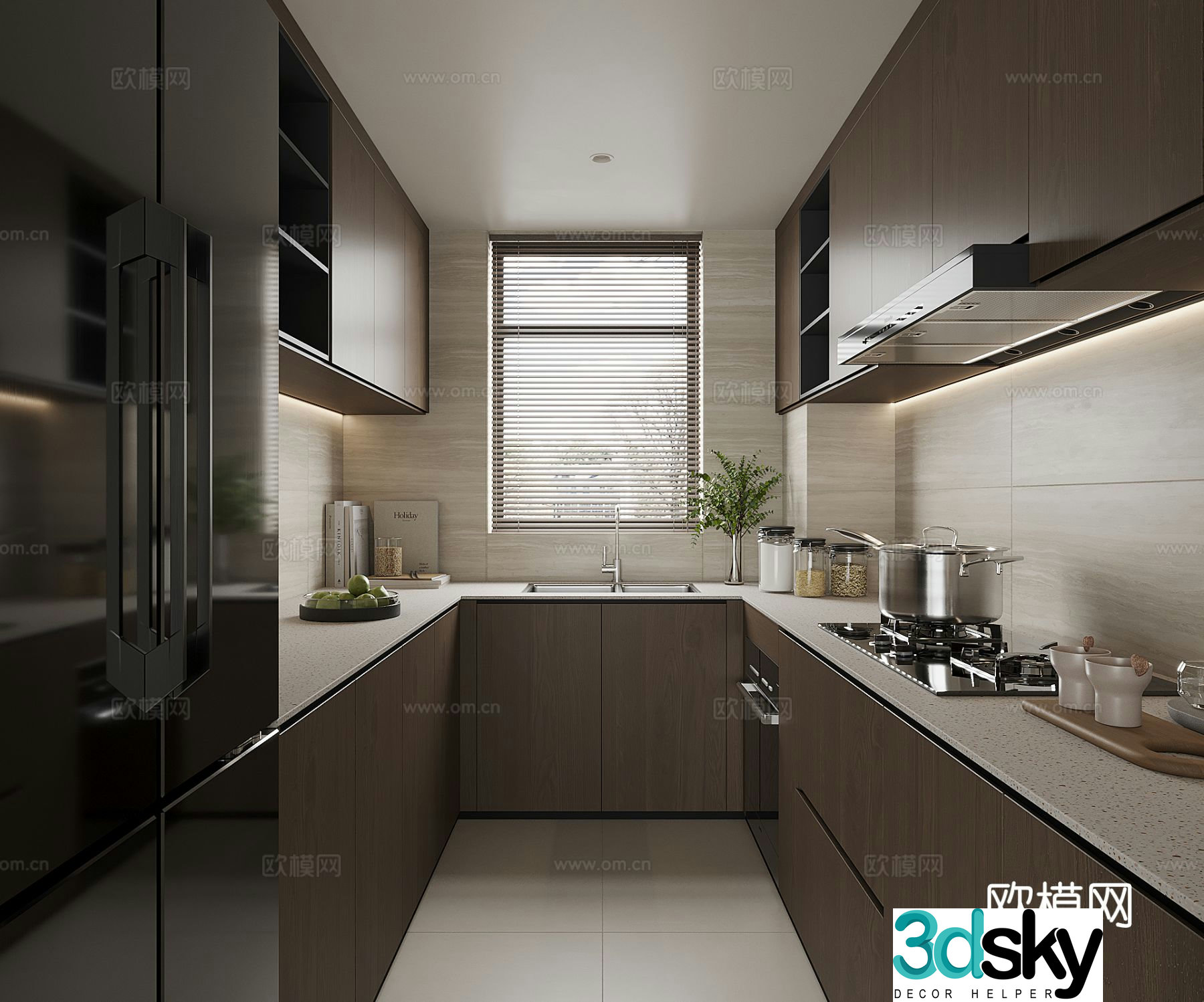 Modern kitchen 3d model