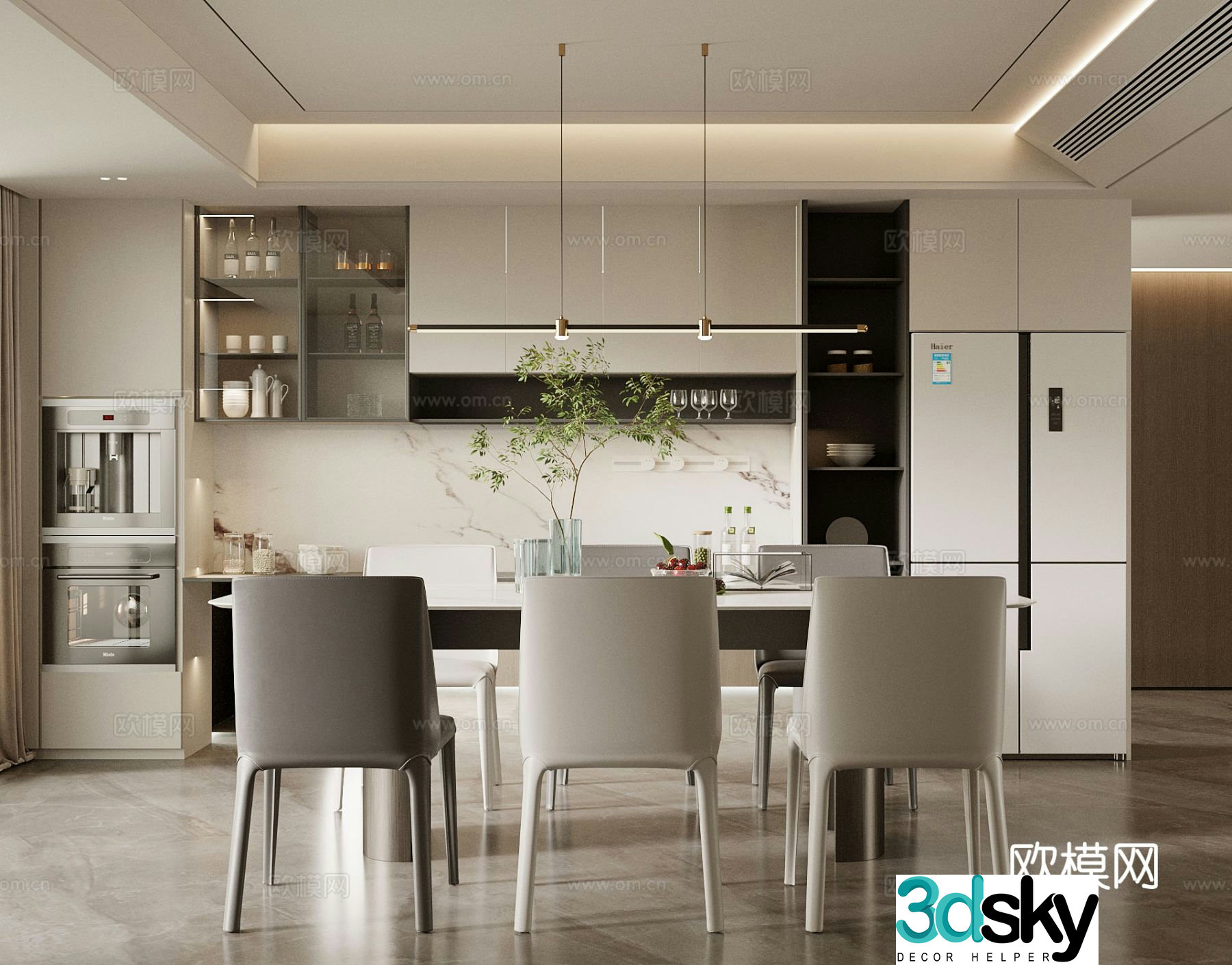 Italian restaurant 3d model