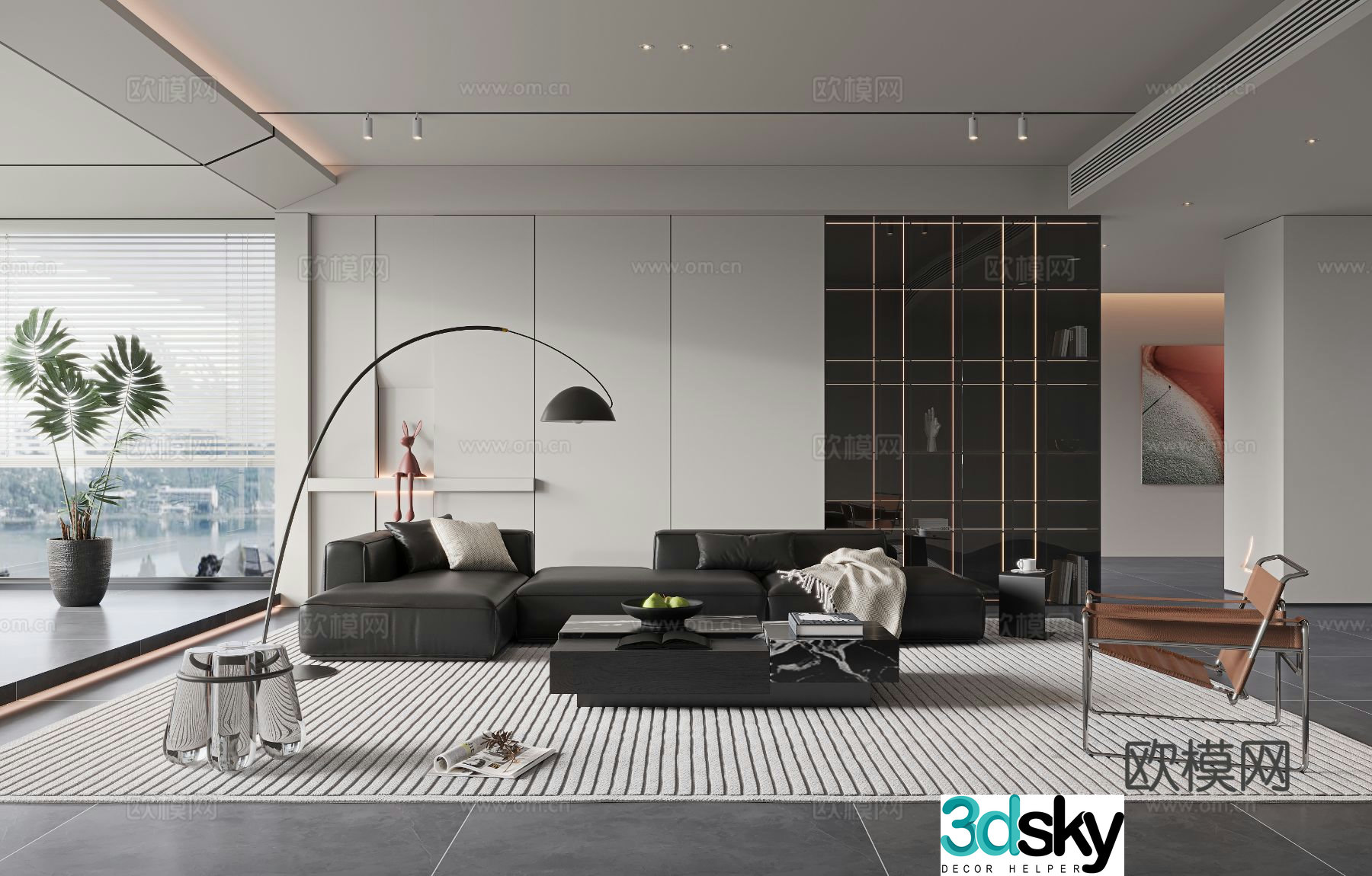 Italian living room 3d model