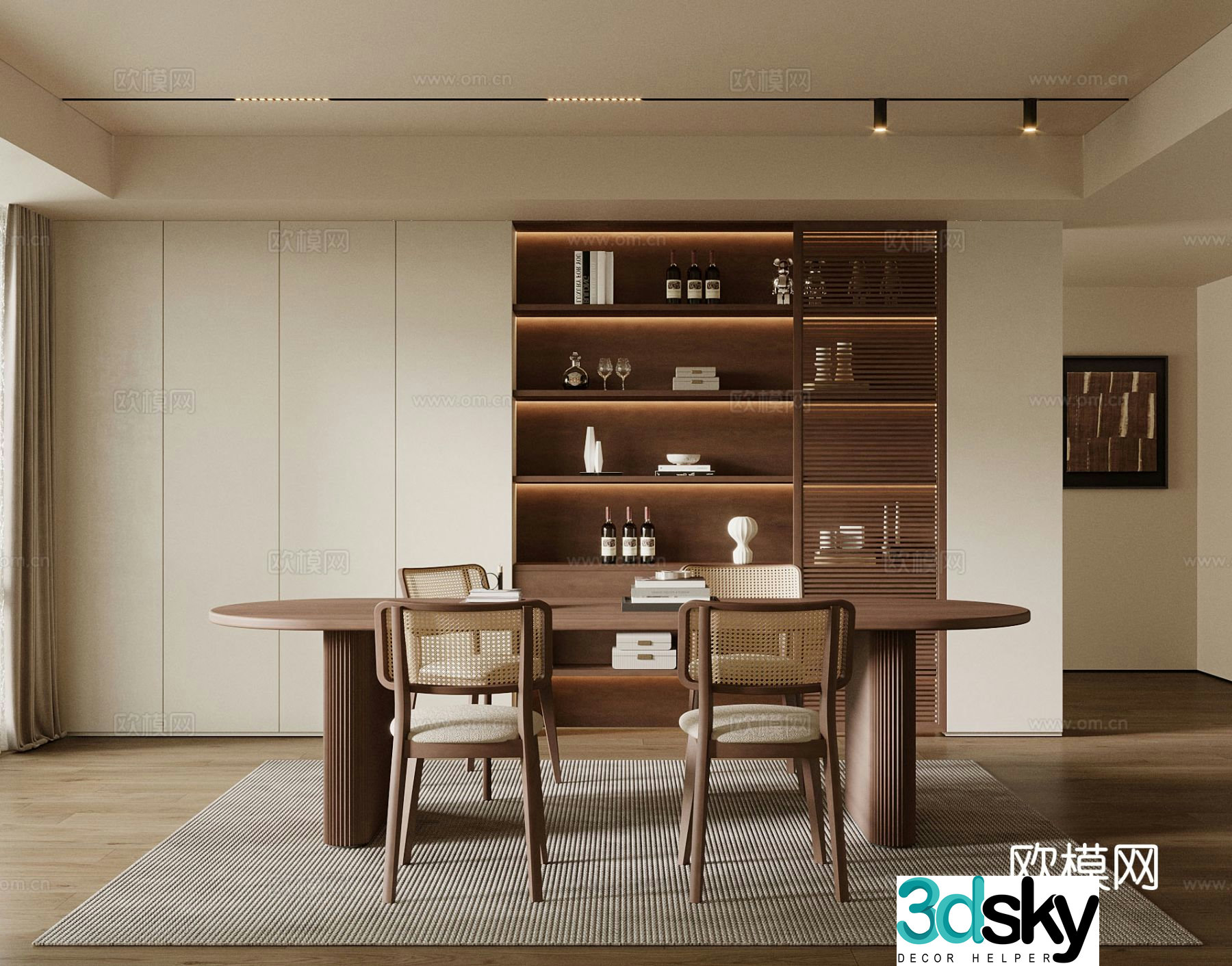 Wabi Sabi restaurant 3d model