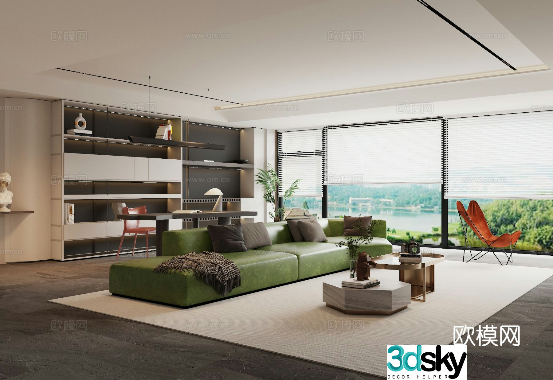 Italian living room 3d model
