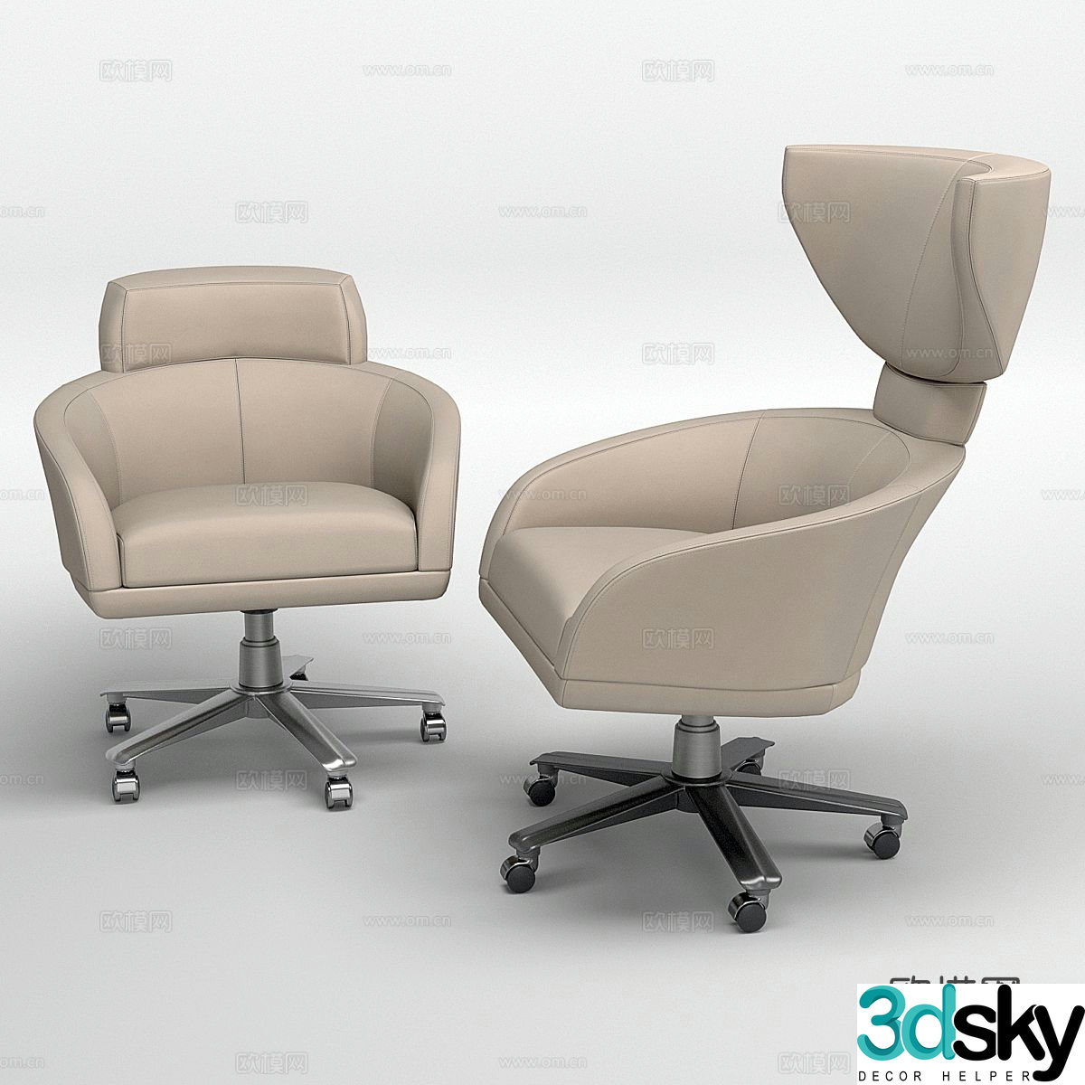 Office chair shift chair staff chair 3d model