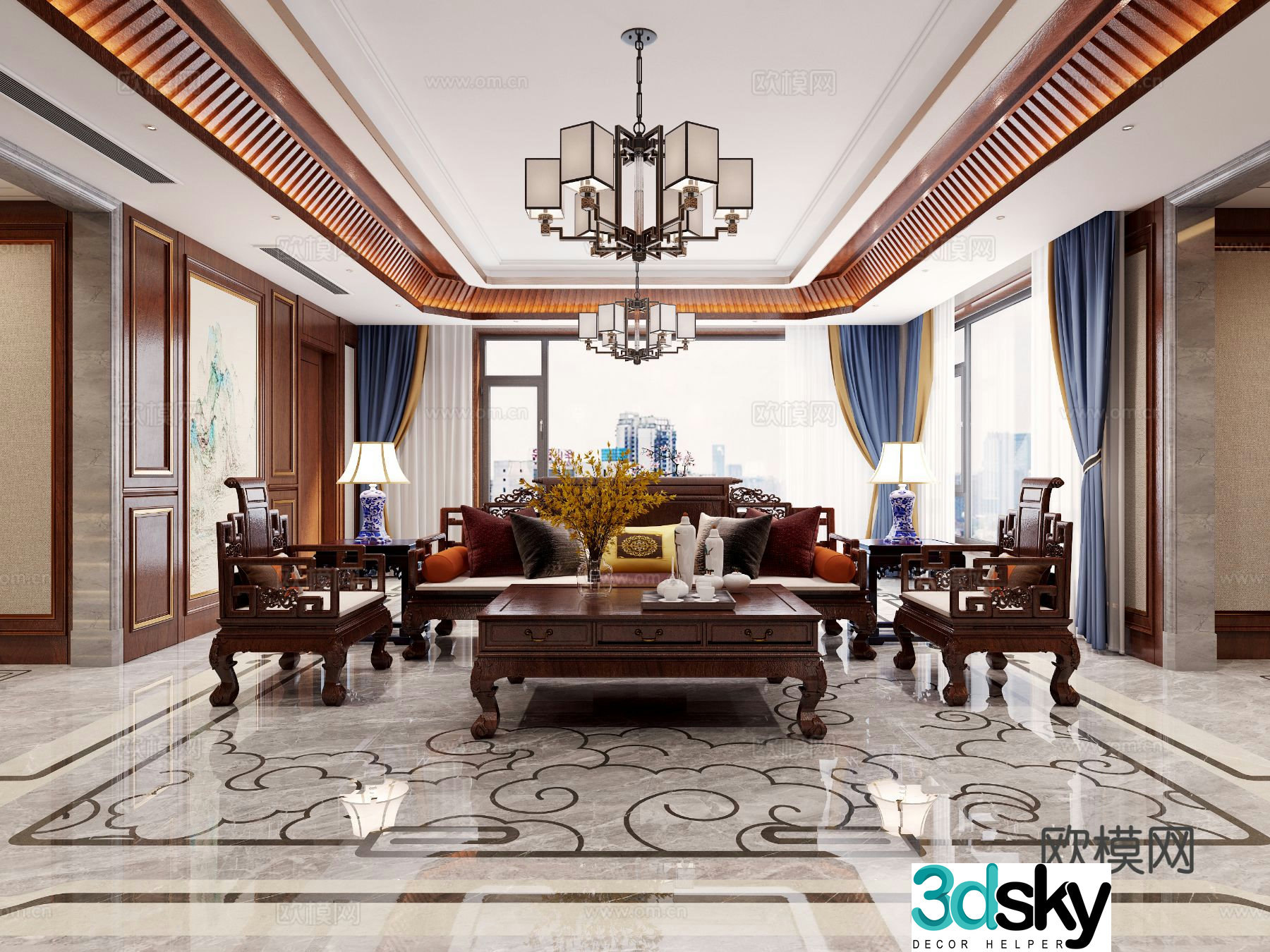 New Chinese restaurant 3D model