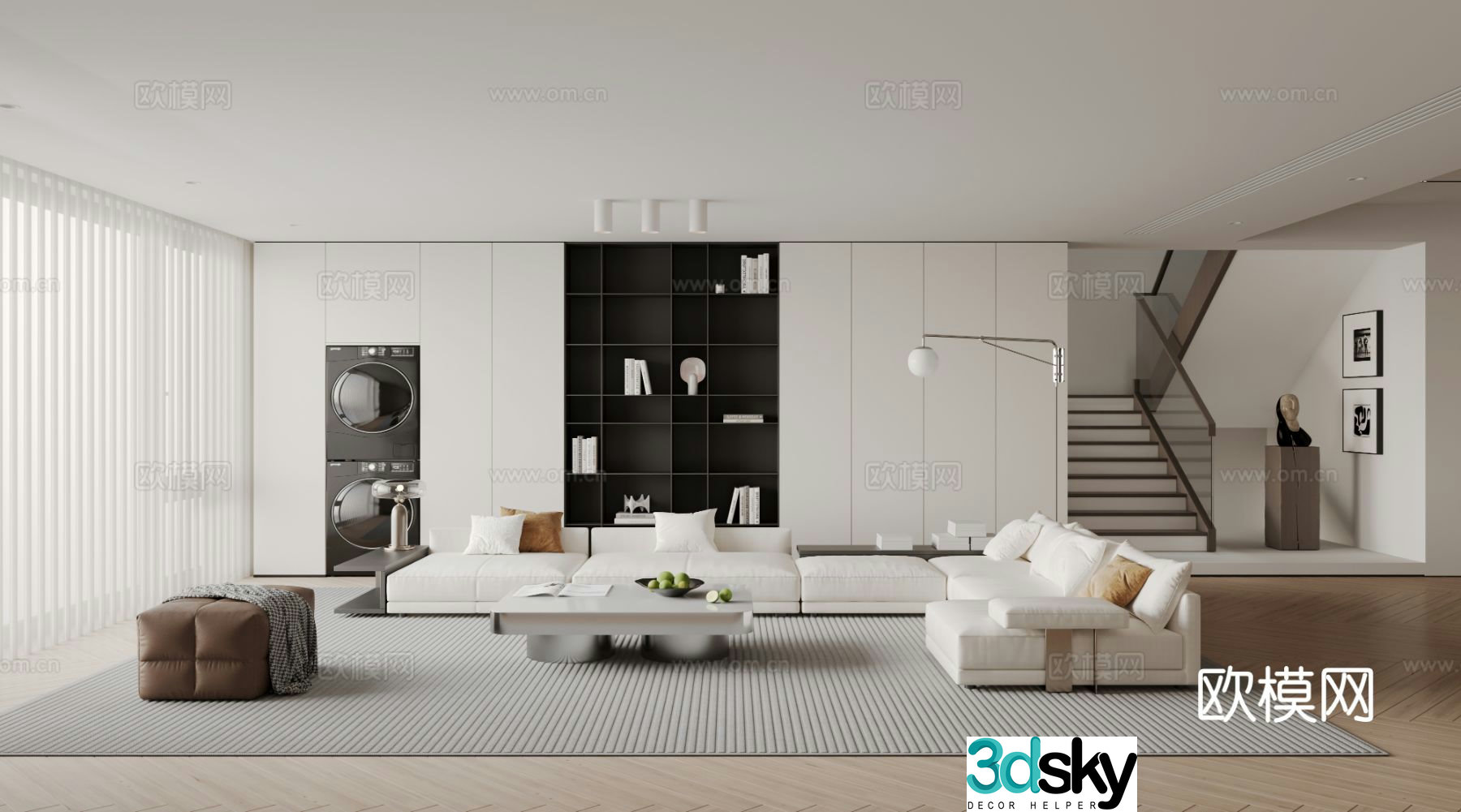 Modern living room 3d model