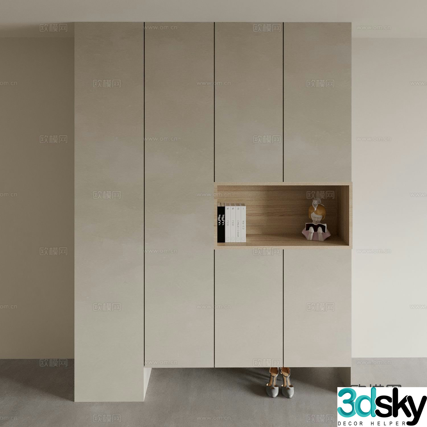 Entrance shoe cabinet Entry shoe cabinet 3D model