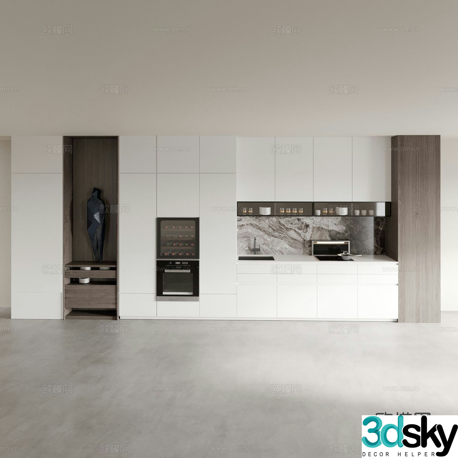Modern sideboard 3d model