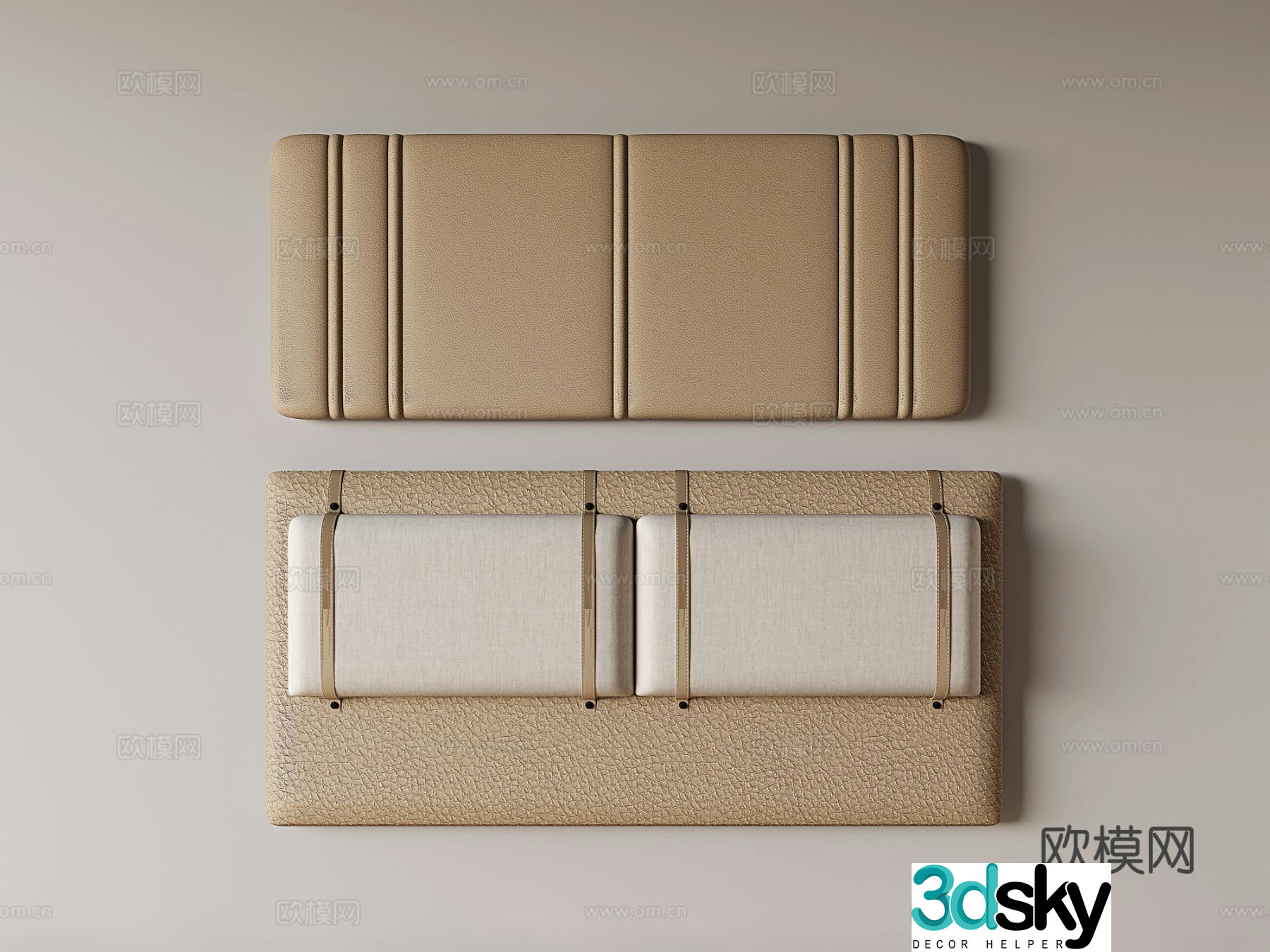 Bedside backrest soft bag 3d model