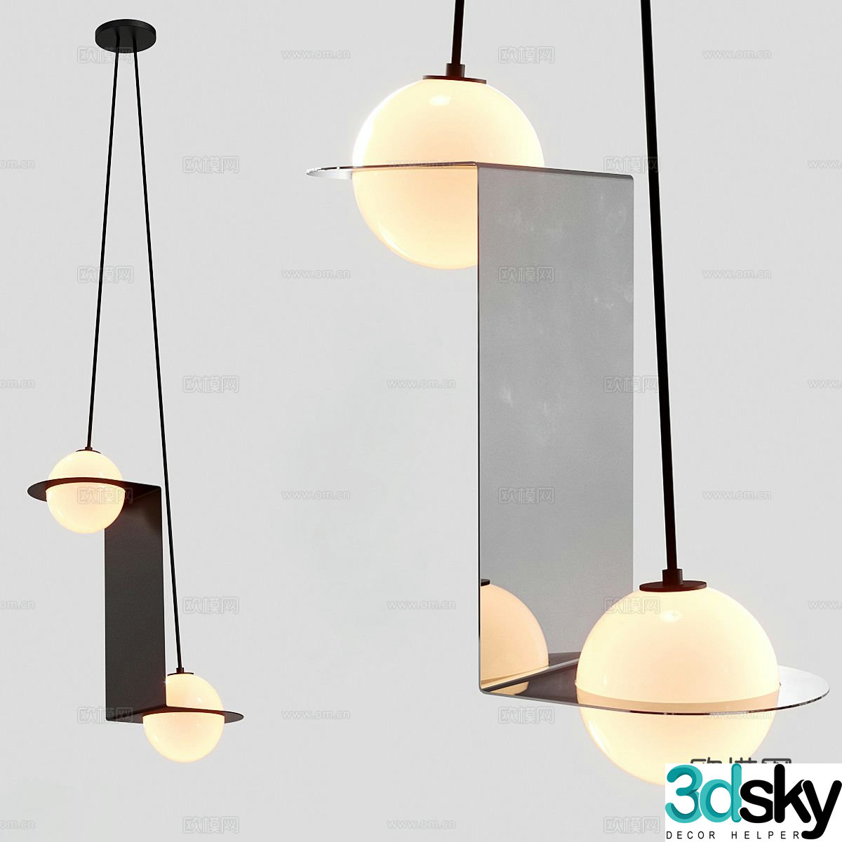 Creative chandelier art chandelier 3d model