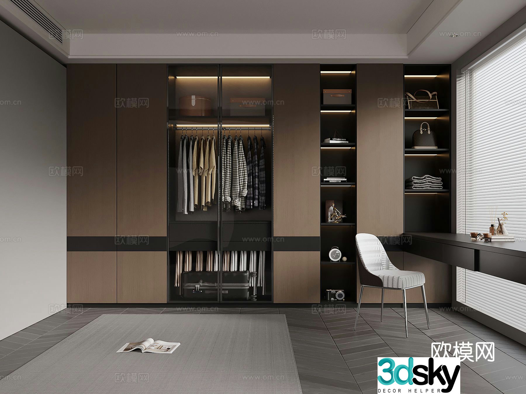 Italian cloakroom 3D model