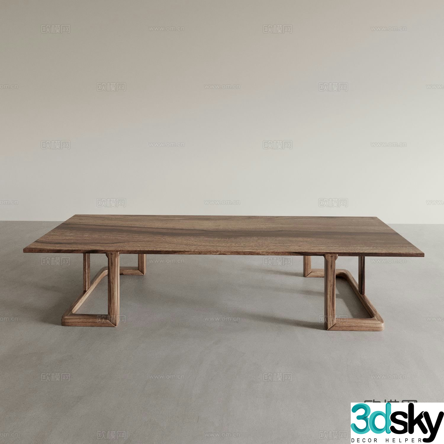 Wabi-sabi tea table tea table 3d model