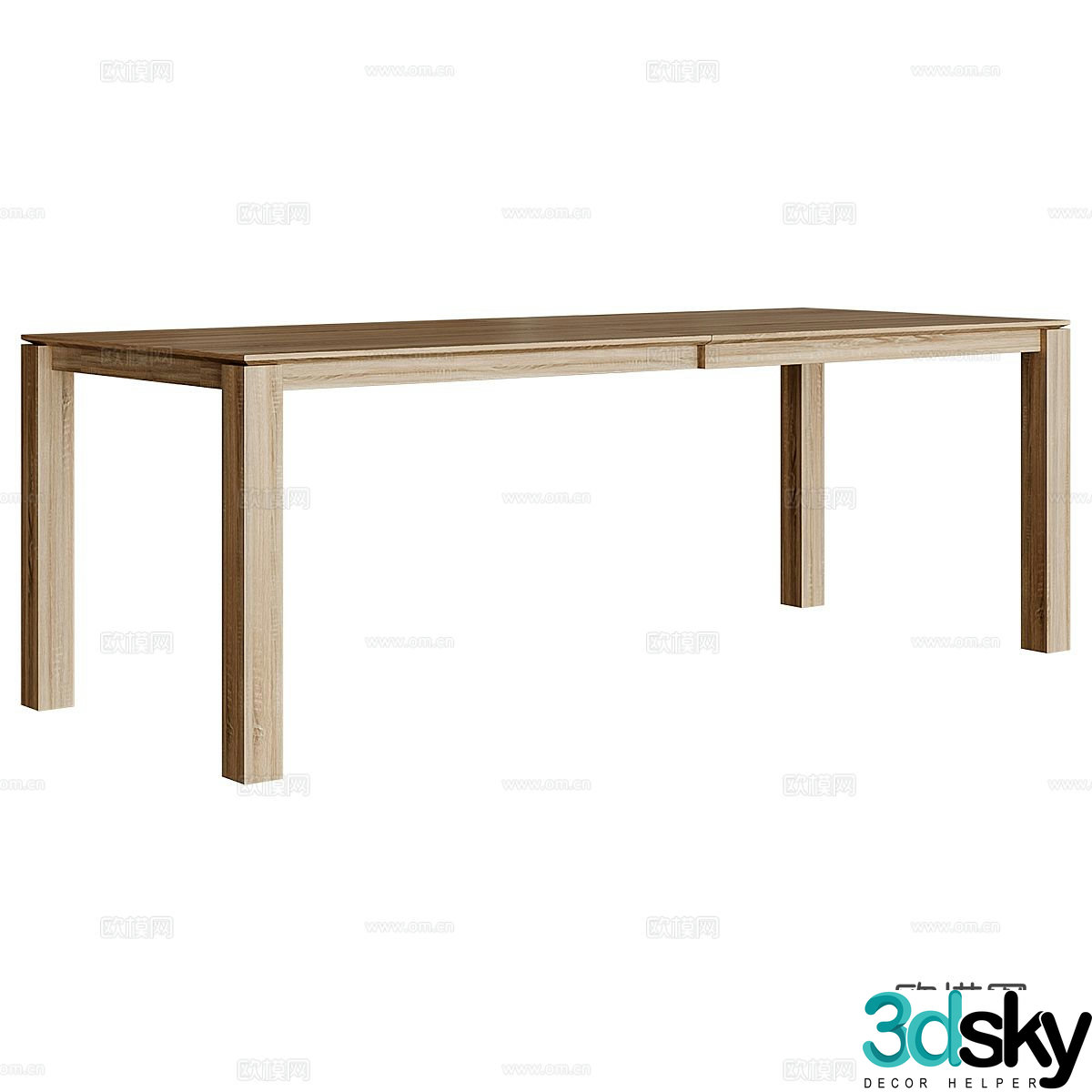 modern desk writing desk 3d model