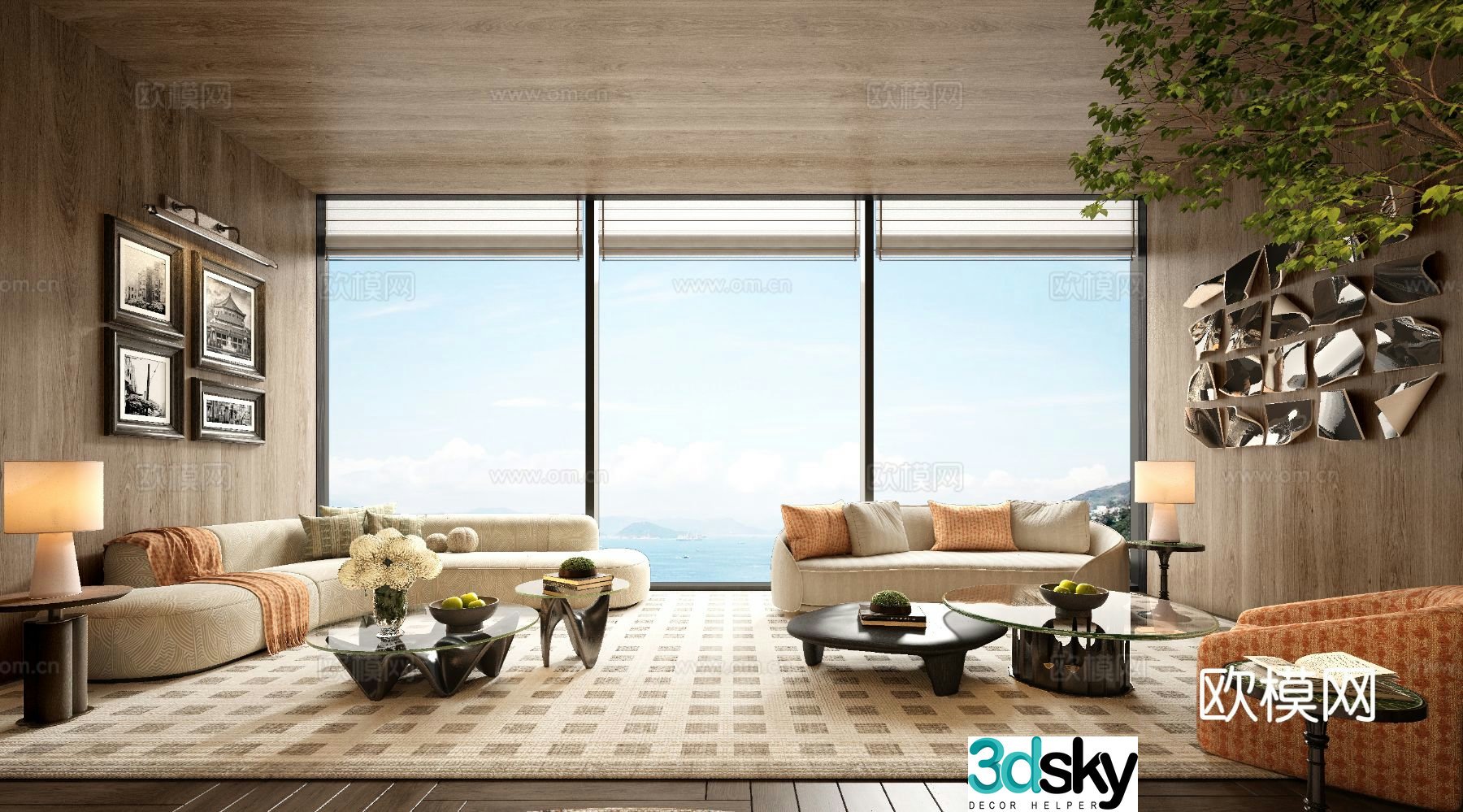 Italian living room 3d model