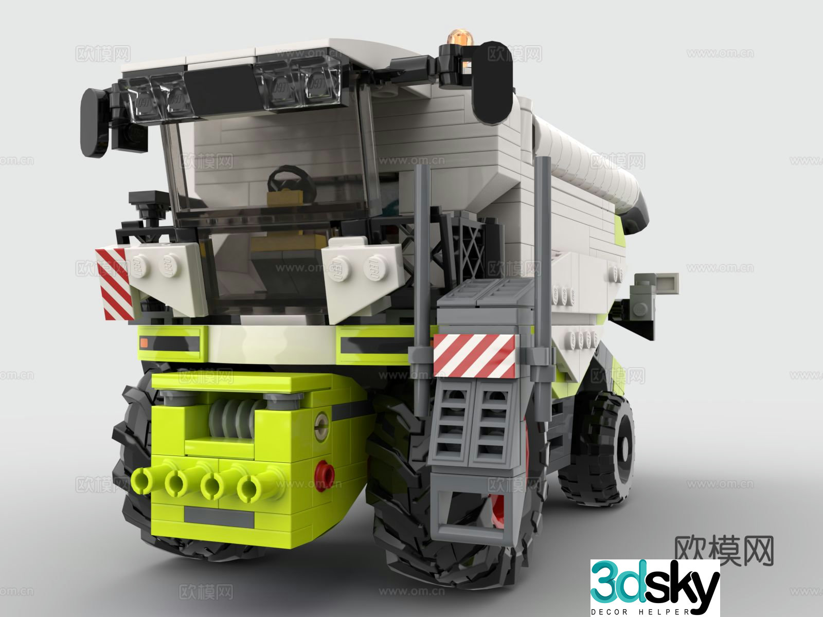 Lego LEGO toys building blocks earthmoving vehicle engineering vehicle tool vehicle 3d model