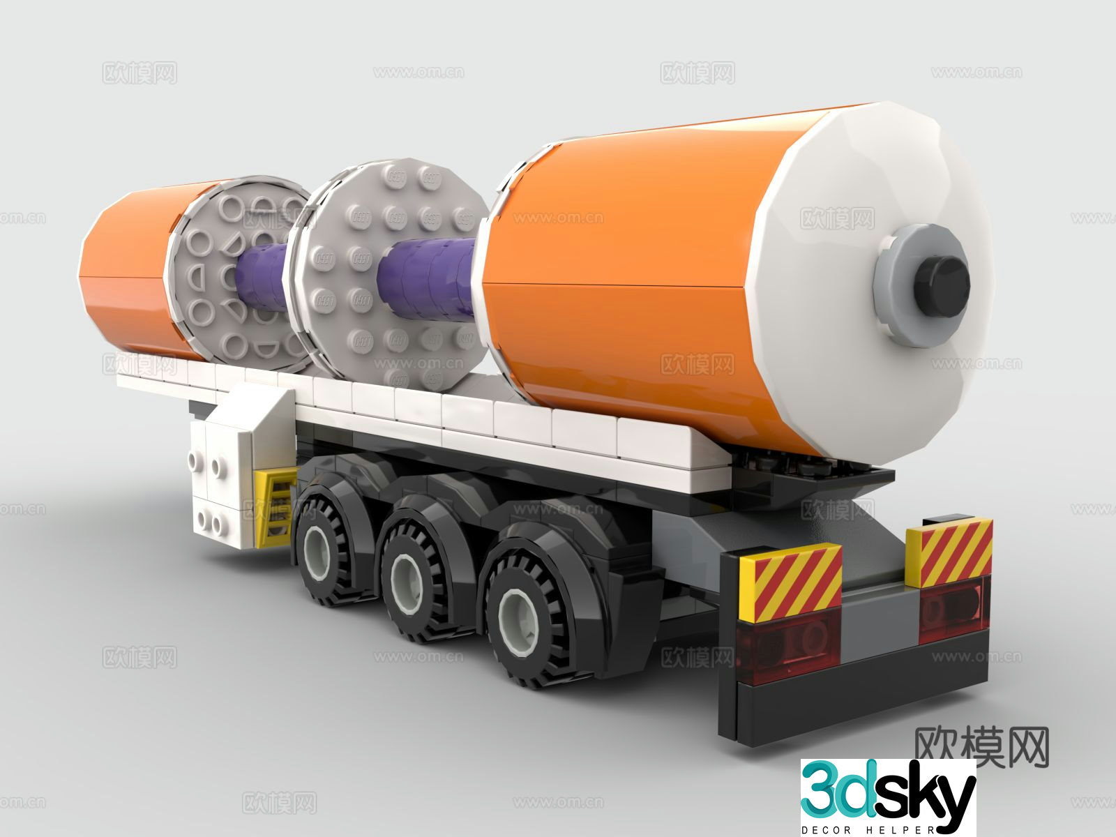 Lego LEGO toys building blocks transporter trailer 3d model