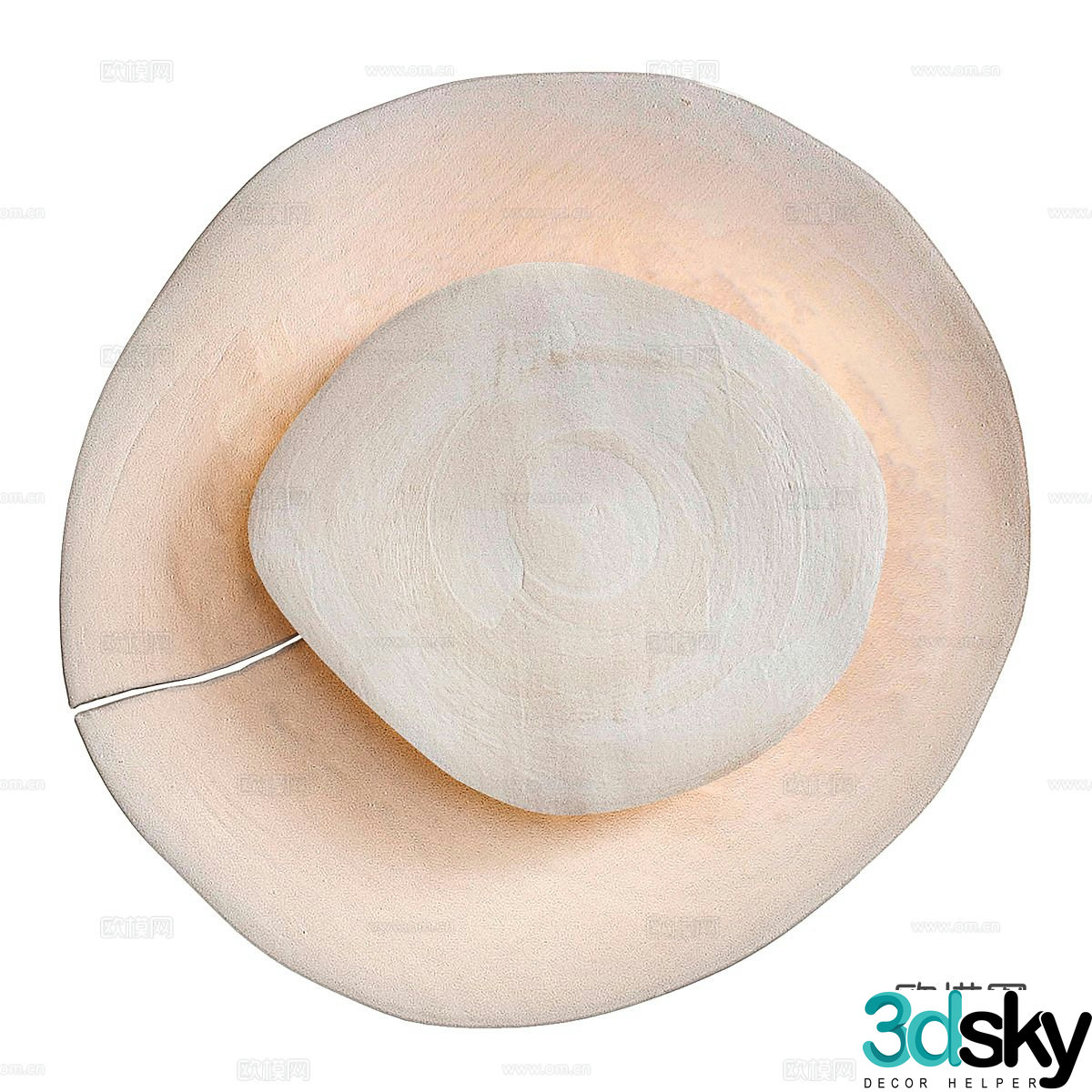 Wabi-sabi wall lamp artistic wall lamp 3d model