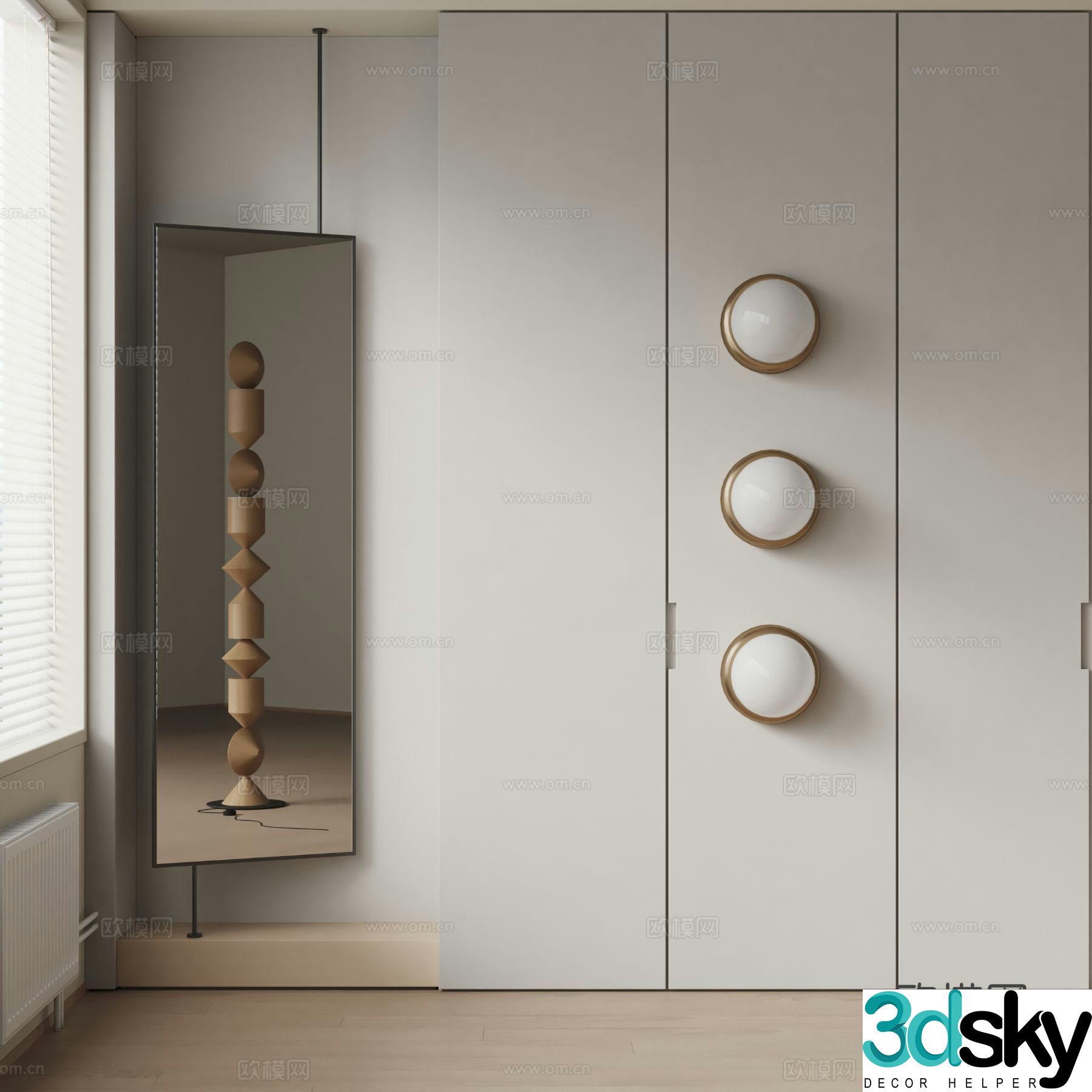 kvadro wall light 3d model