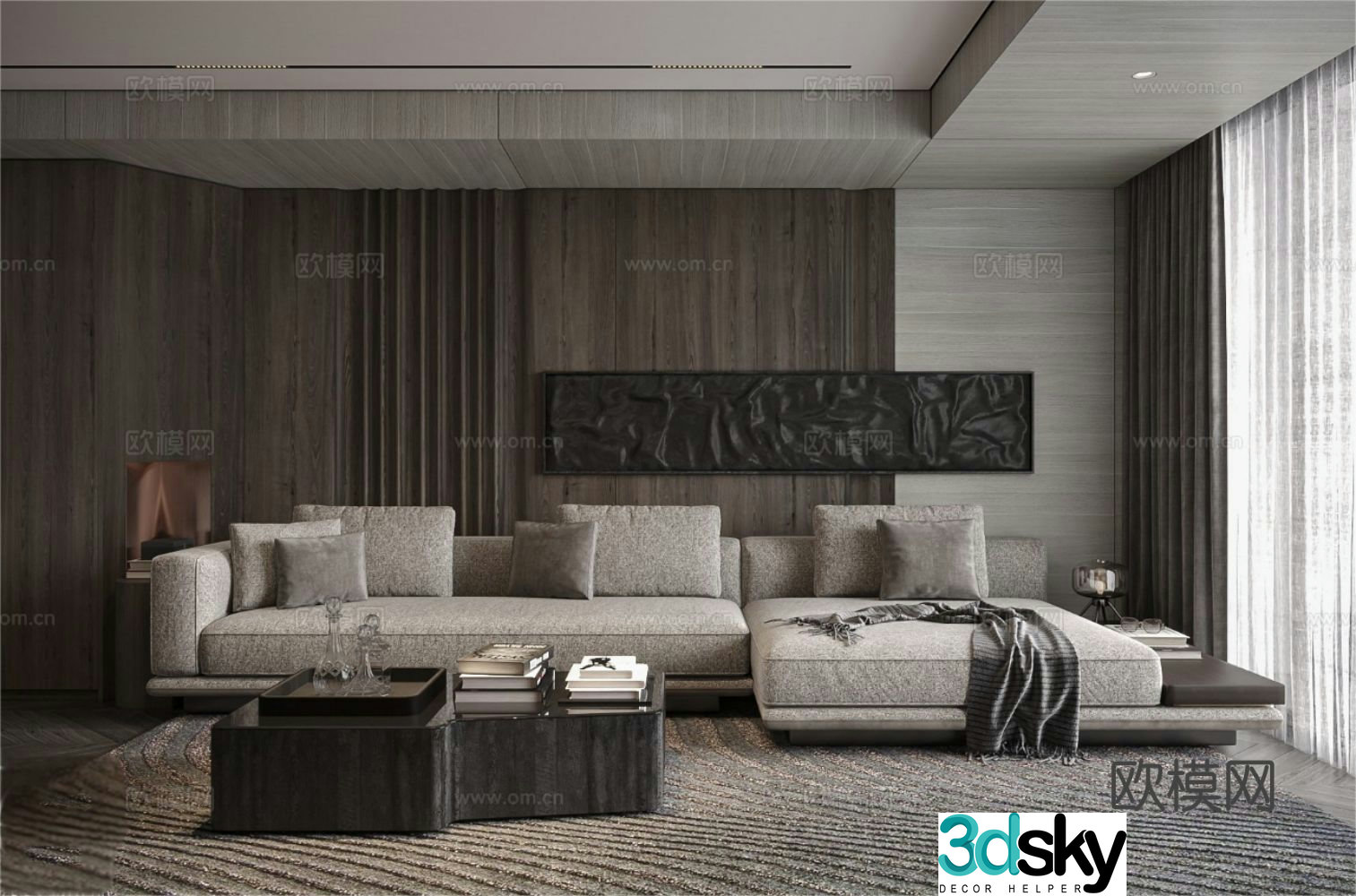Italian living room 3d model