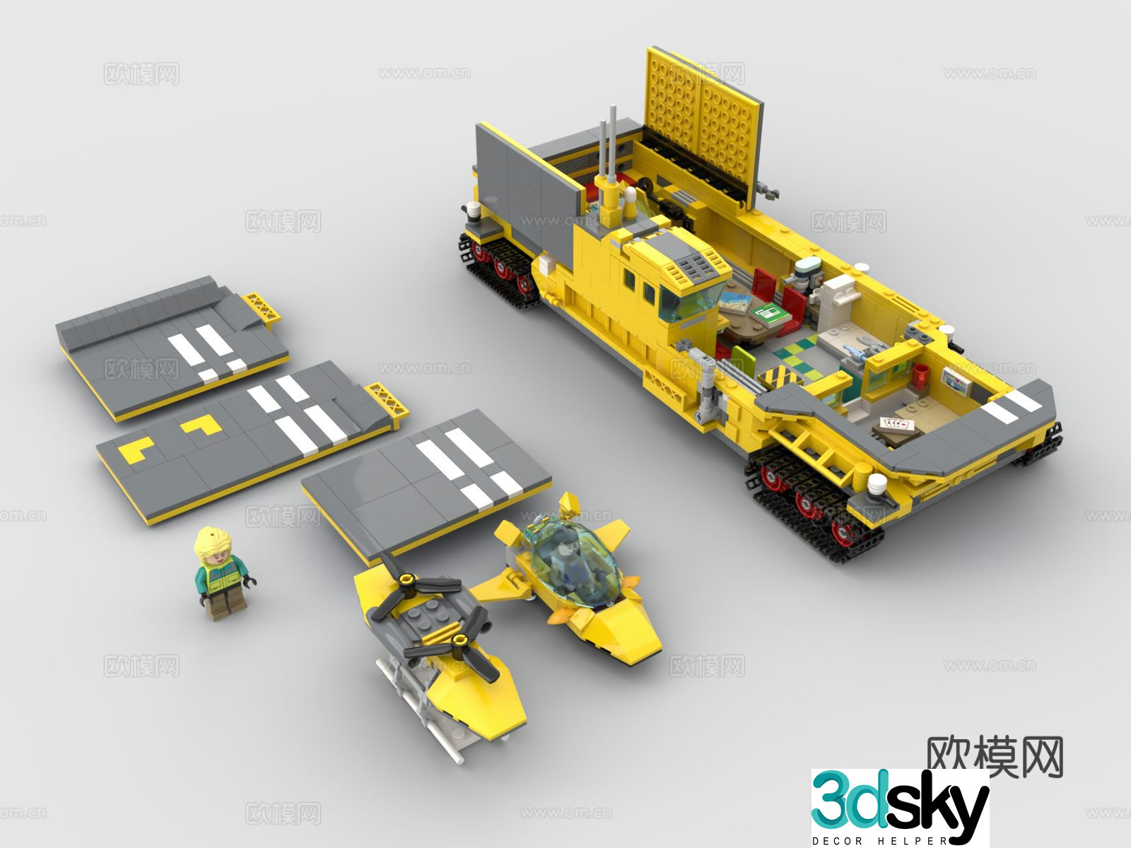 LEGO LEGO toys building blocks engineering spacecraft RV doomsday fortress 3d model