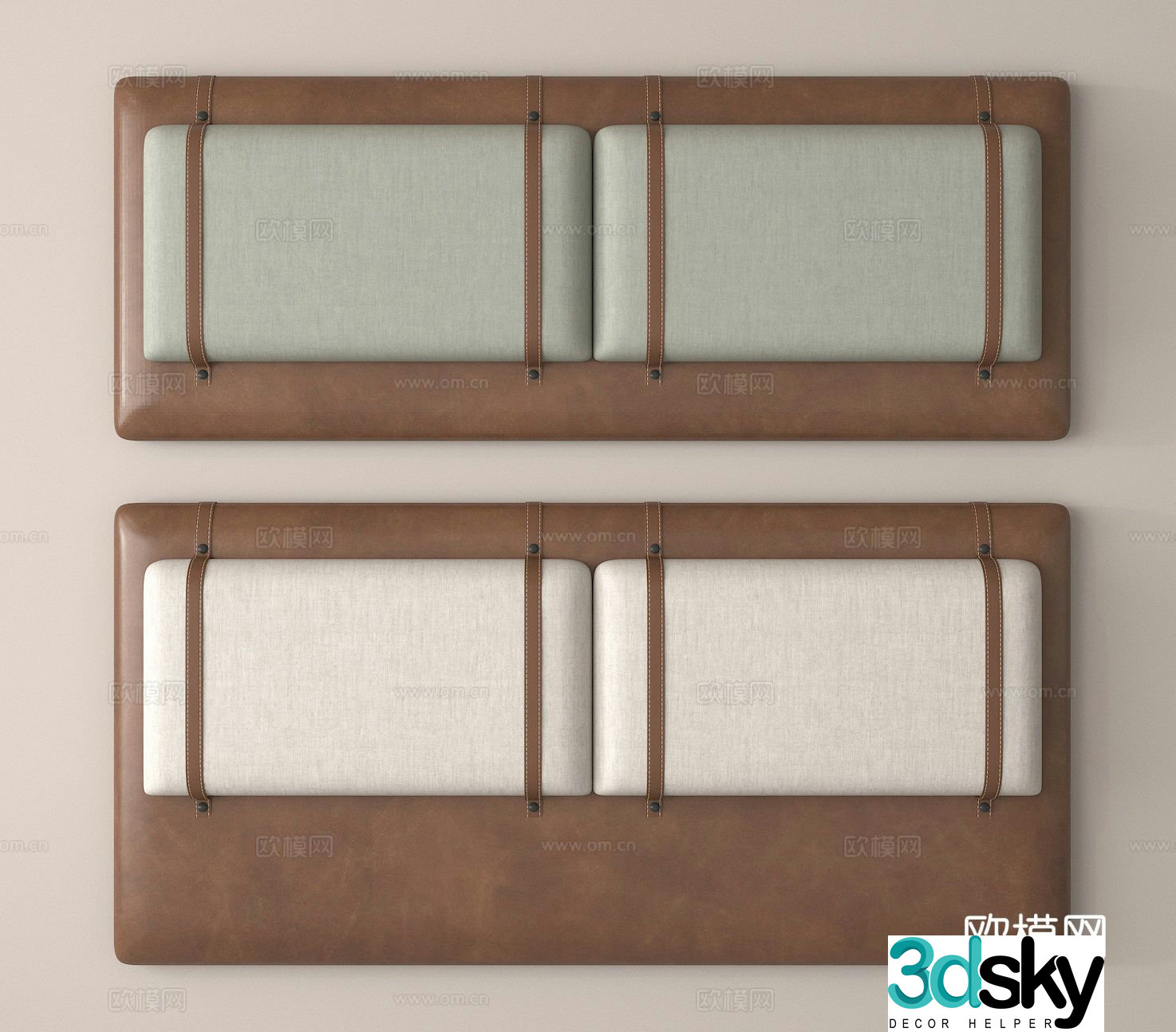 Bedside backrest bedside soft bag 3d model