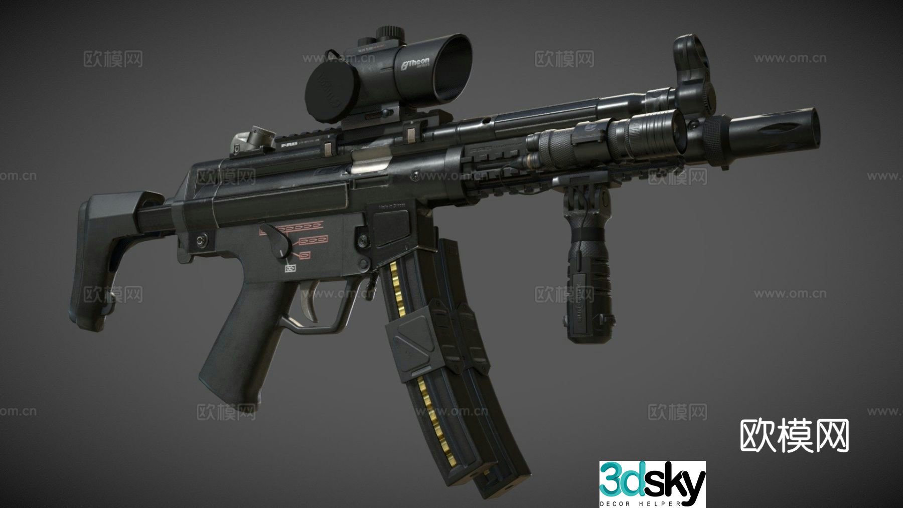 assault rifle 3d model