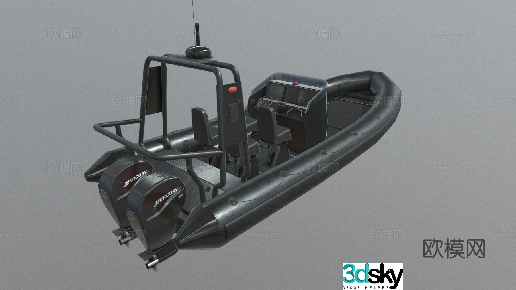 kayak 3d model
