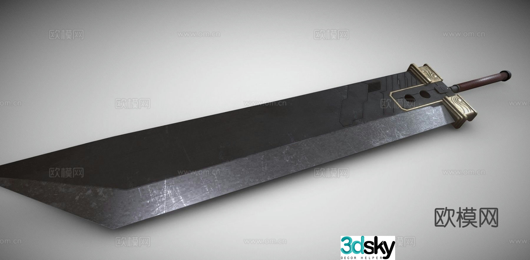 Final Fantasy-Buster Sword Fantasy Sword Long Sword 3d model