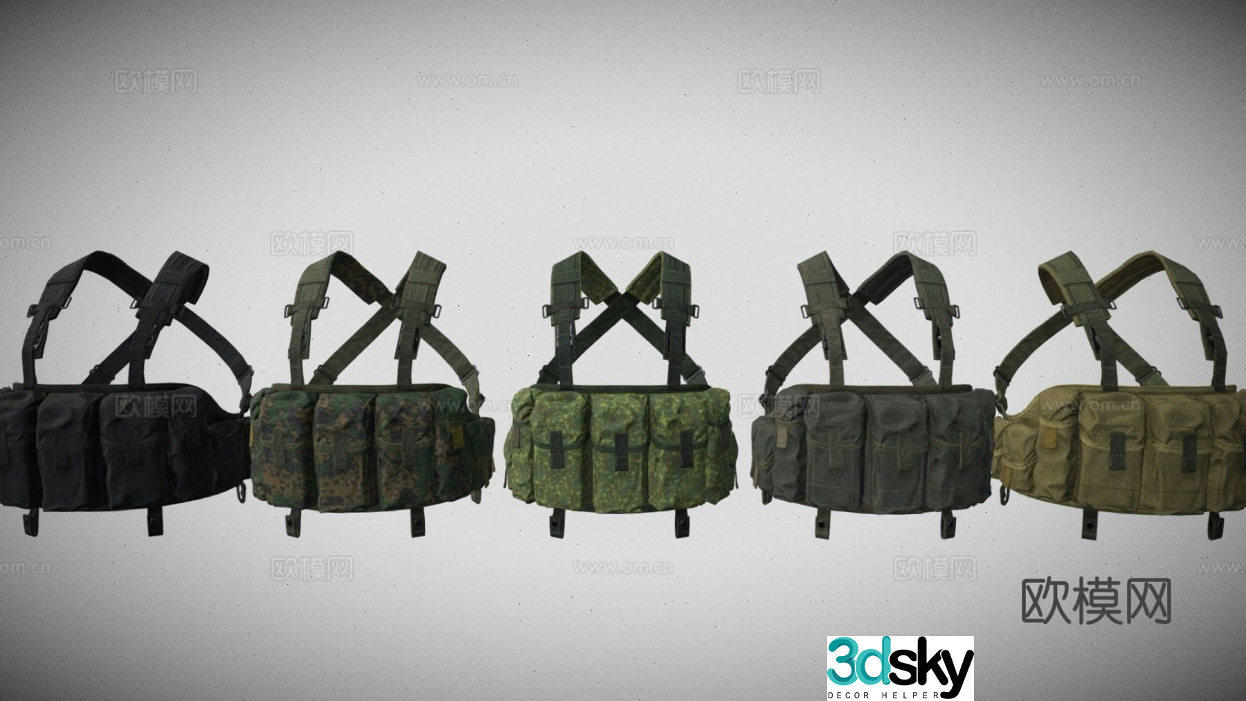 Tactical vest body armor body armor 3d model