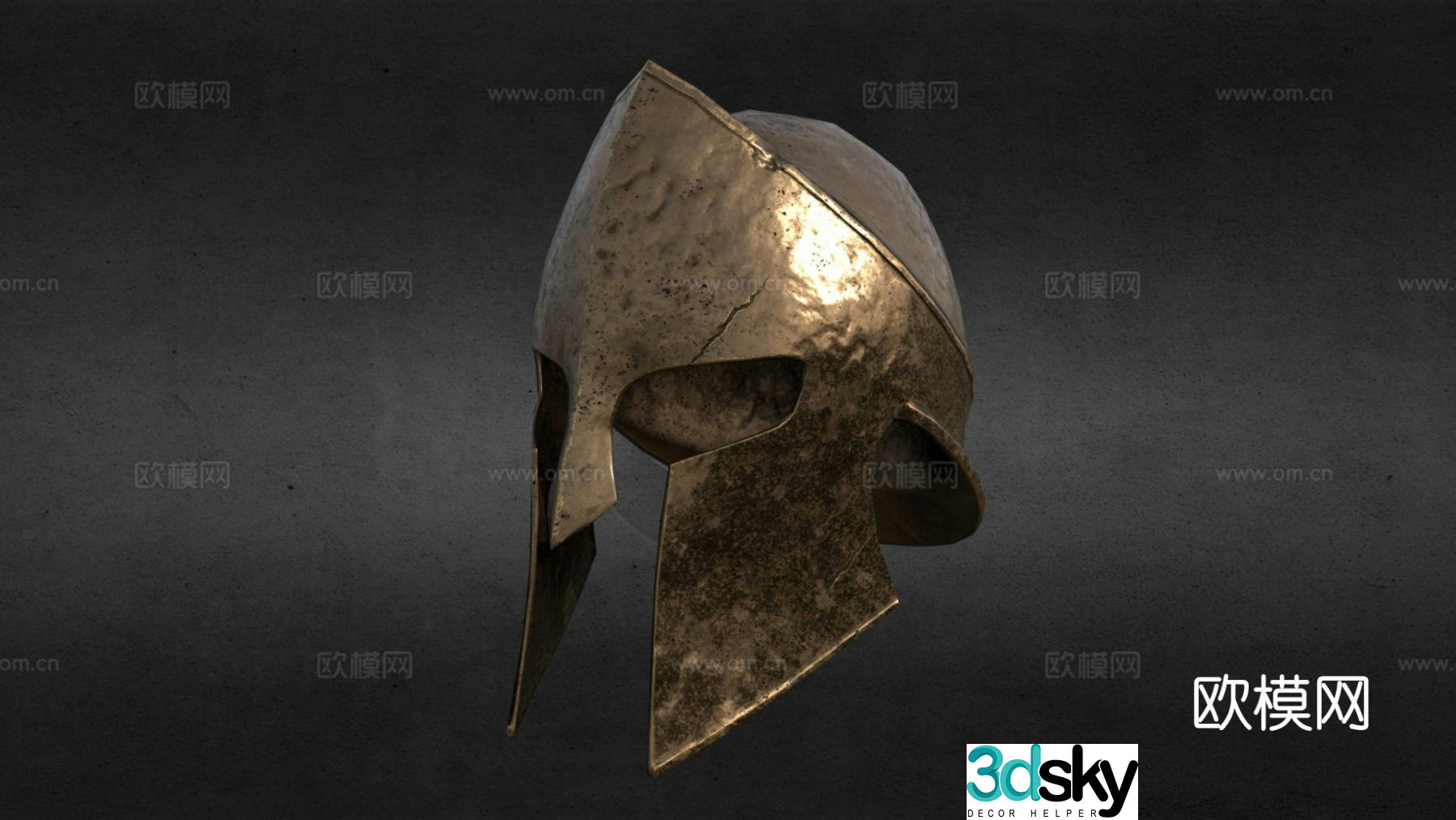 spartan helmet heavy metal helmet 3d model
