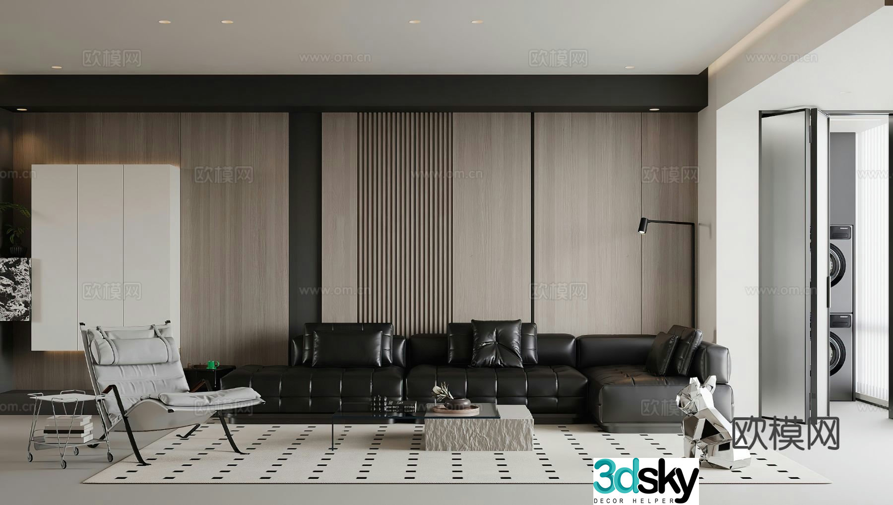 Modern living room 3d model