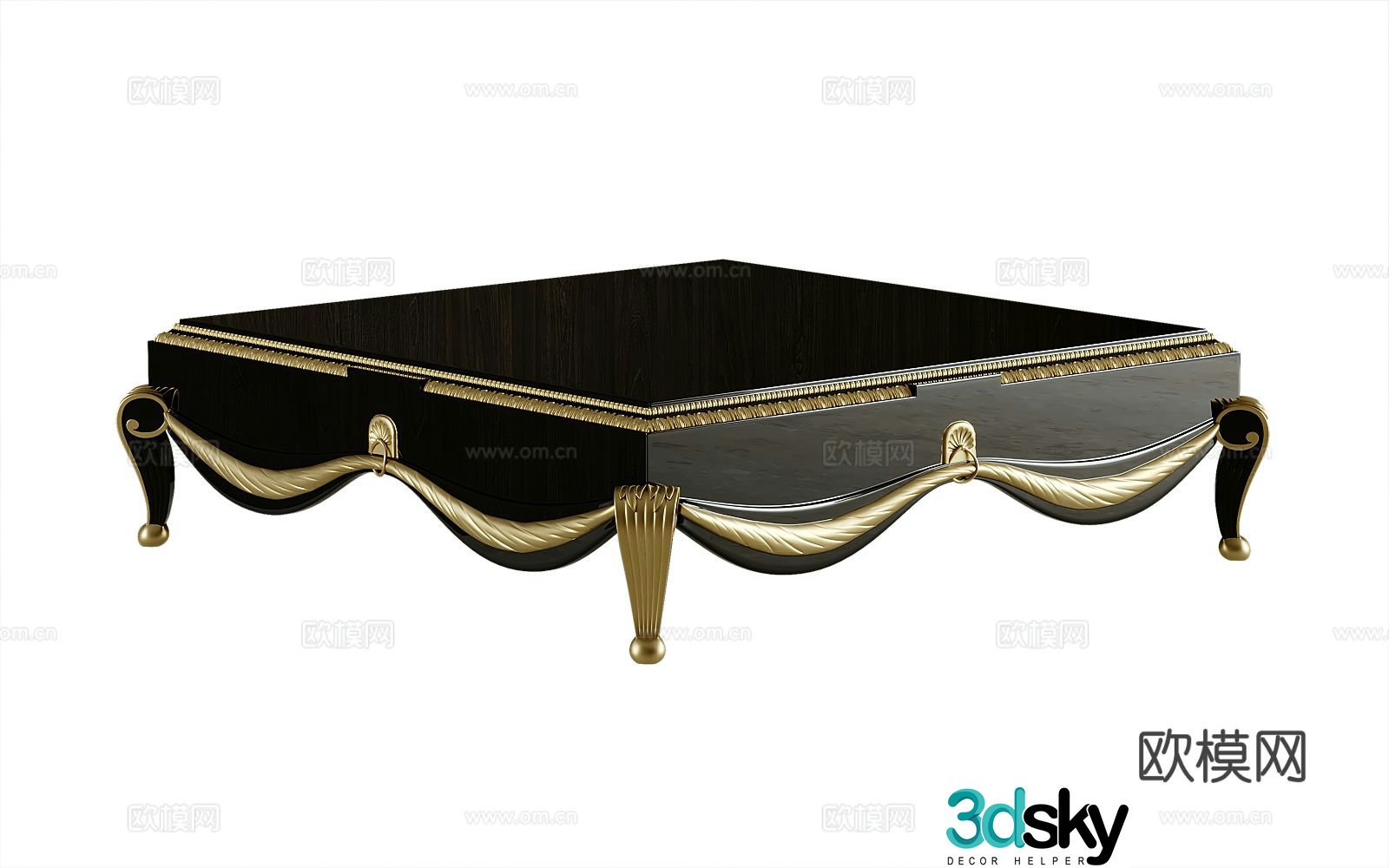 European coffee table 3d model