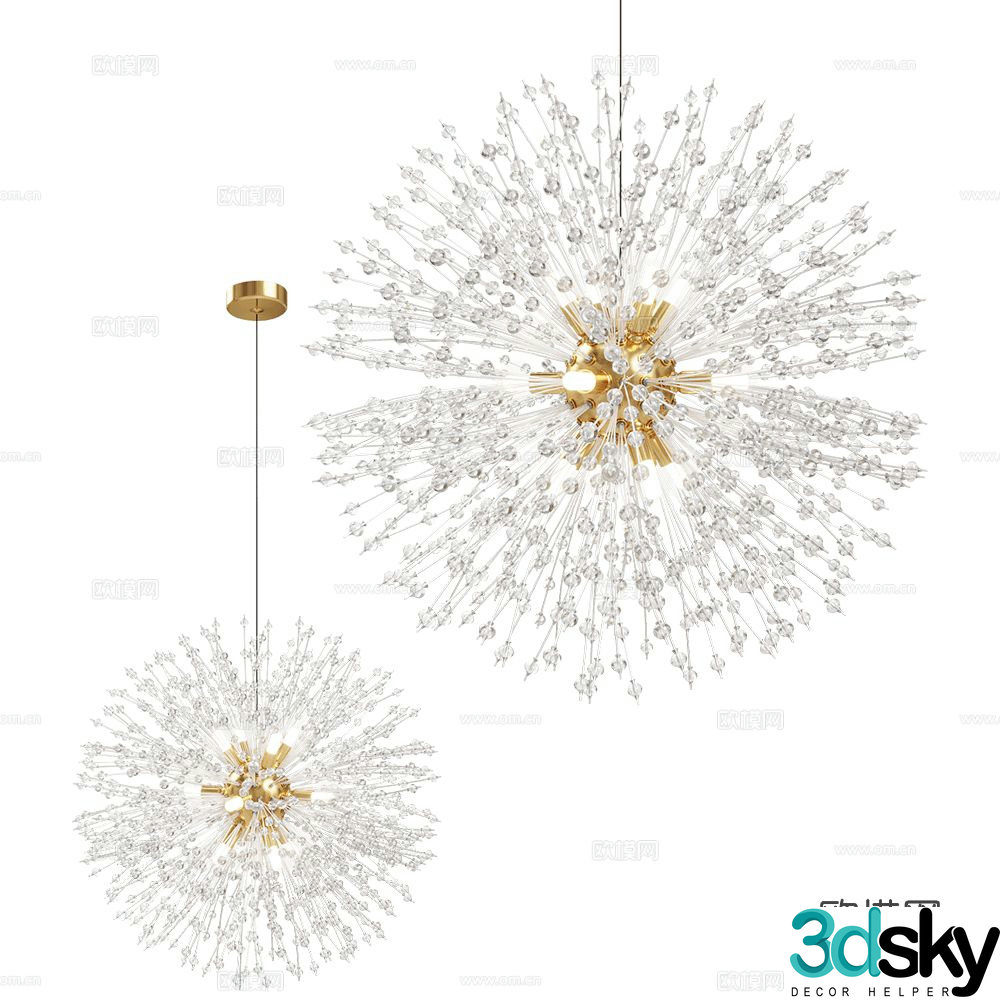 Stilfort crystal chandelier 3d model